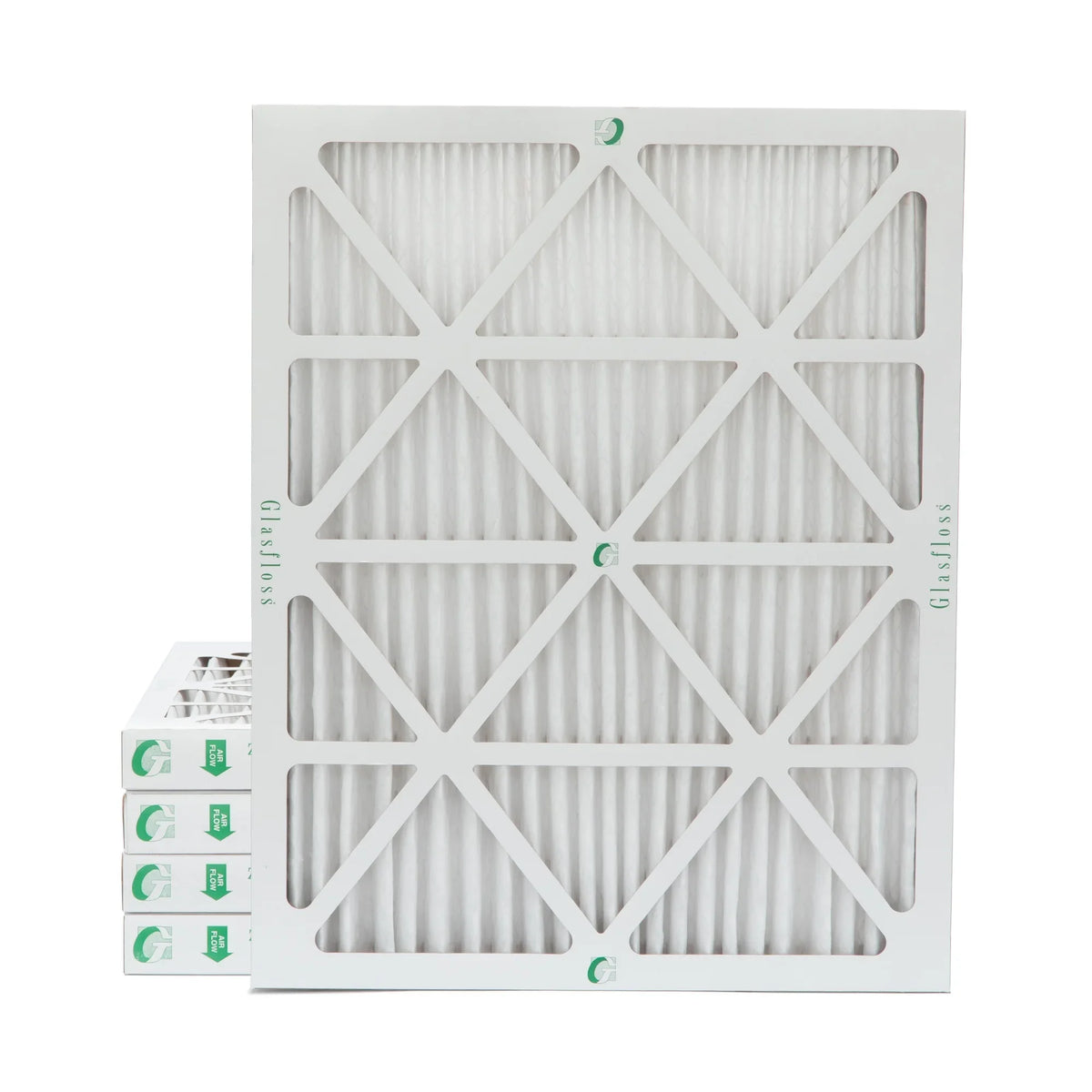 20x24x2 MERV 10 Pleated HVAC Air Filters by Glasfloss. ( Quantity 5 ) Exact Sizeize: 19-3/8 x 23-3/8 x 1-3/4