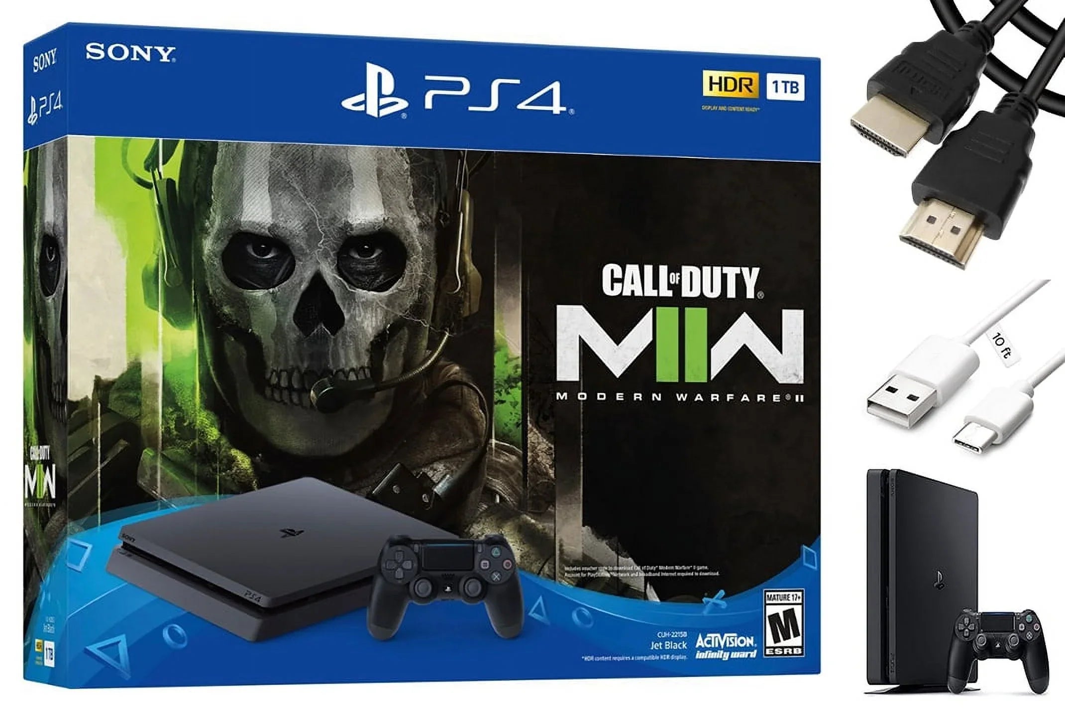 Sizeony PlaySizetation 4 Call of Duty Modern Warfare II Console Bundle + Tigology Accessories