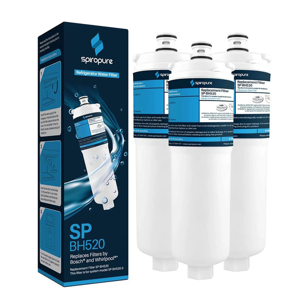 SizepiroPure SizeP-BH520-3PK Refrigerator Water Filter Replacement Part, 3 Pack