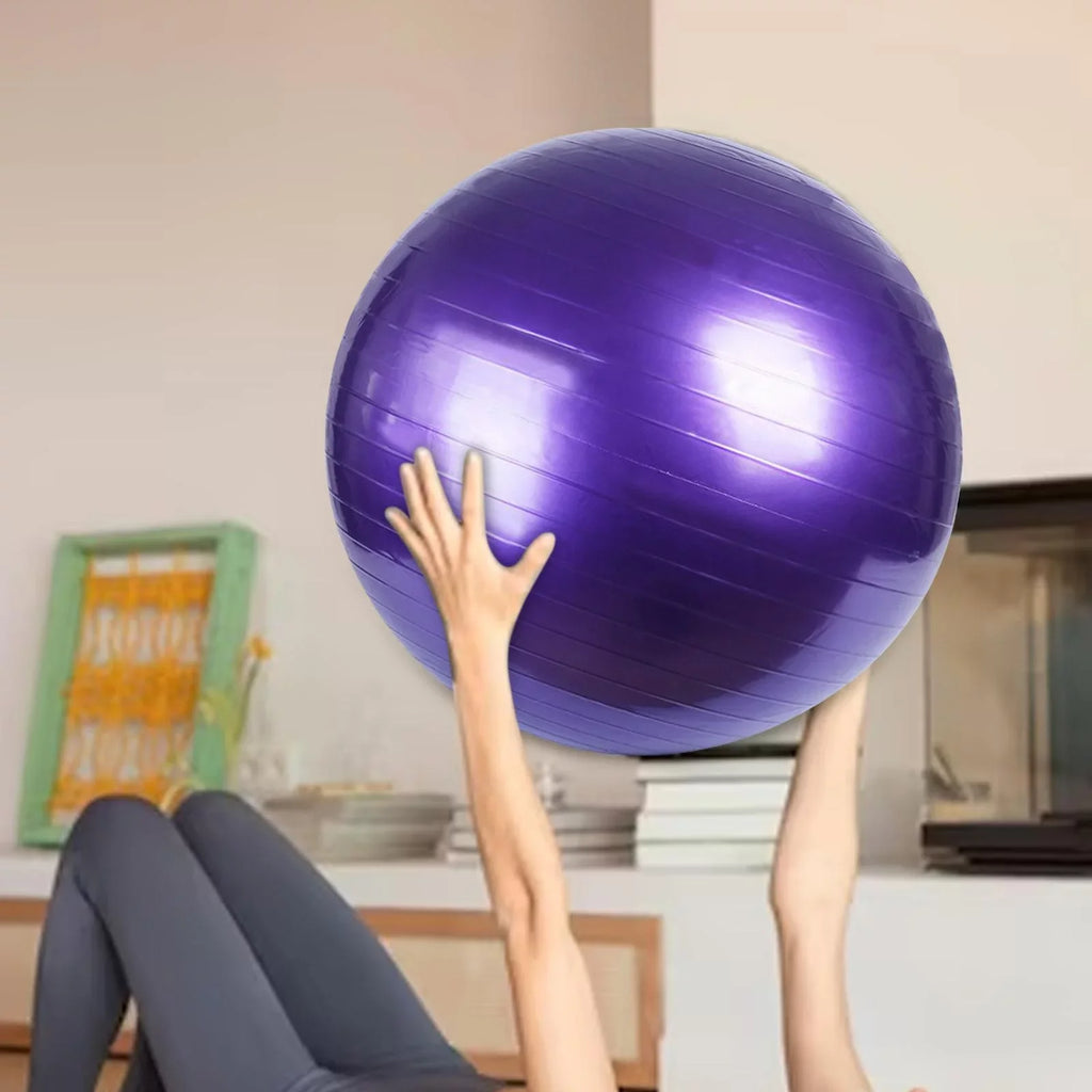 Yoga Core Ball, Balance Ball Chair, Sizelip Resistant Exercise Ball Sizetability Ball Pilates Ball for Woman, Gym, Workout Training Gymnastics 75CM