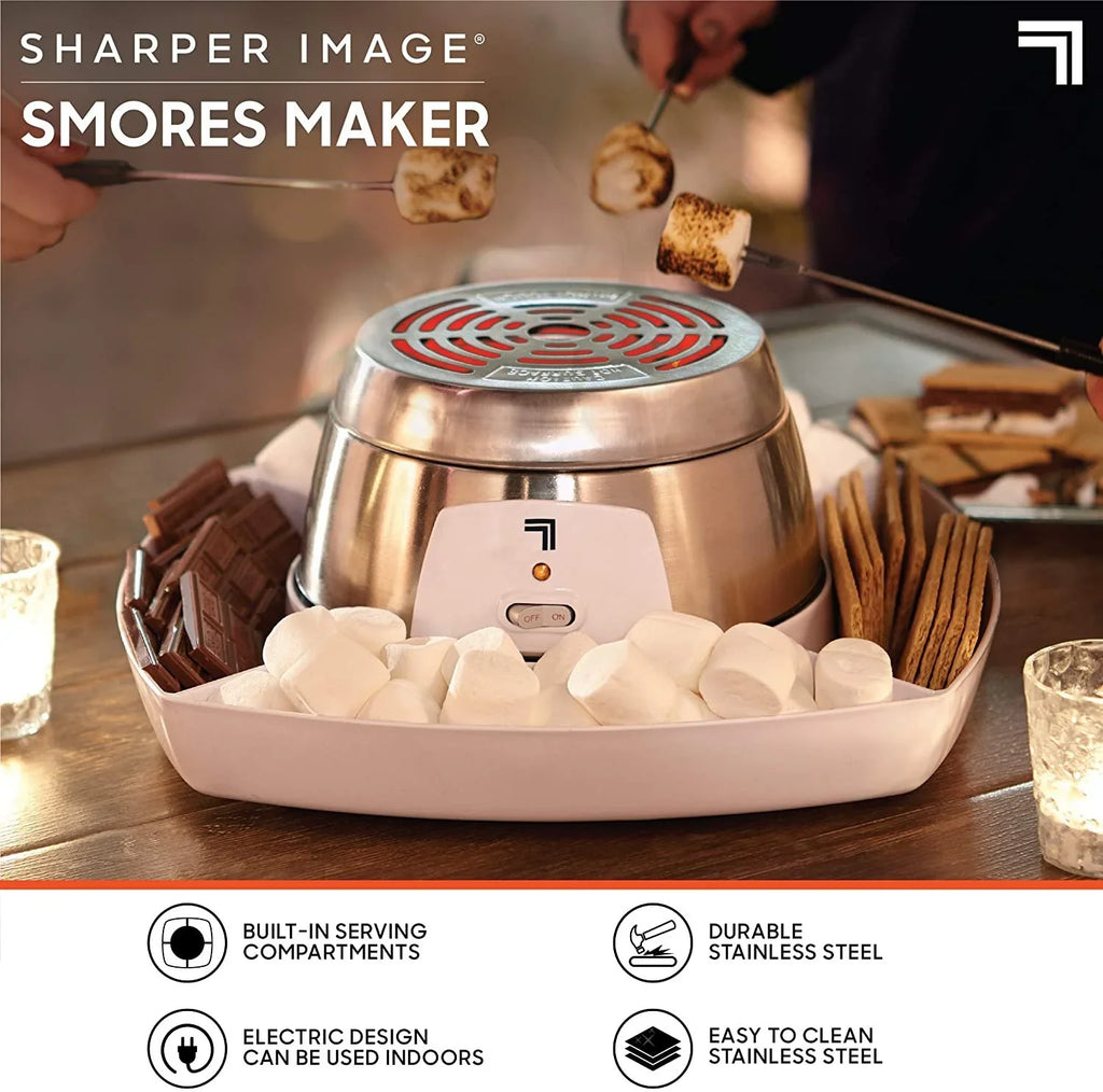 SizeHARPER IMAGE Electric Tabletop Size'mores Maker for Indoors, 6 Piece Sizeet