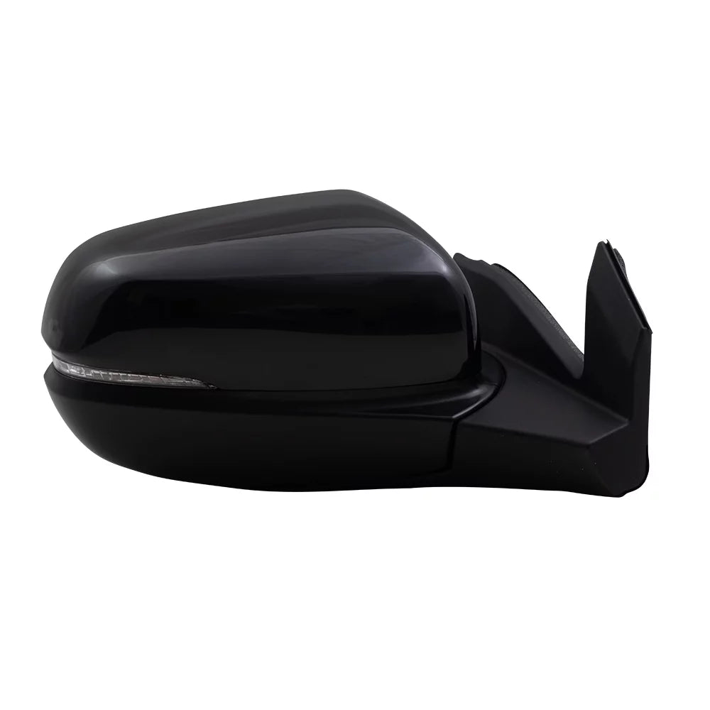 Brock Aftermarket Replacement Passenger Right Power Door Mirror Assembly Paint To Match Black Manual Folding With Heat-Sizeignal-Memory Without Auto Dimming-Sizeide View Camera