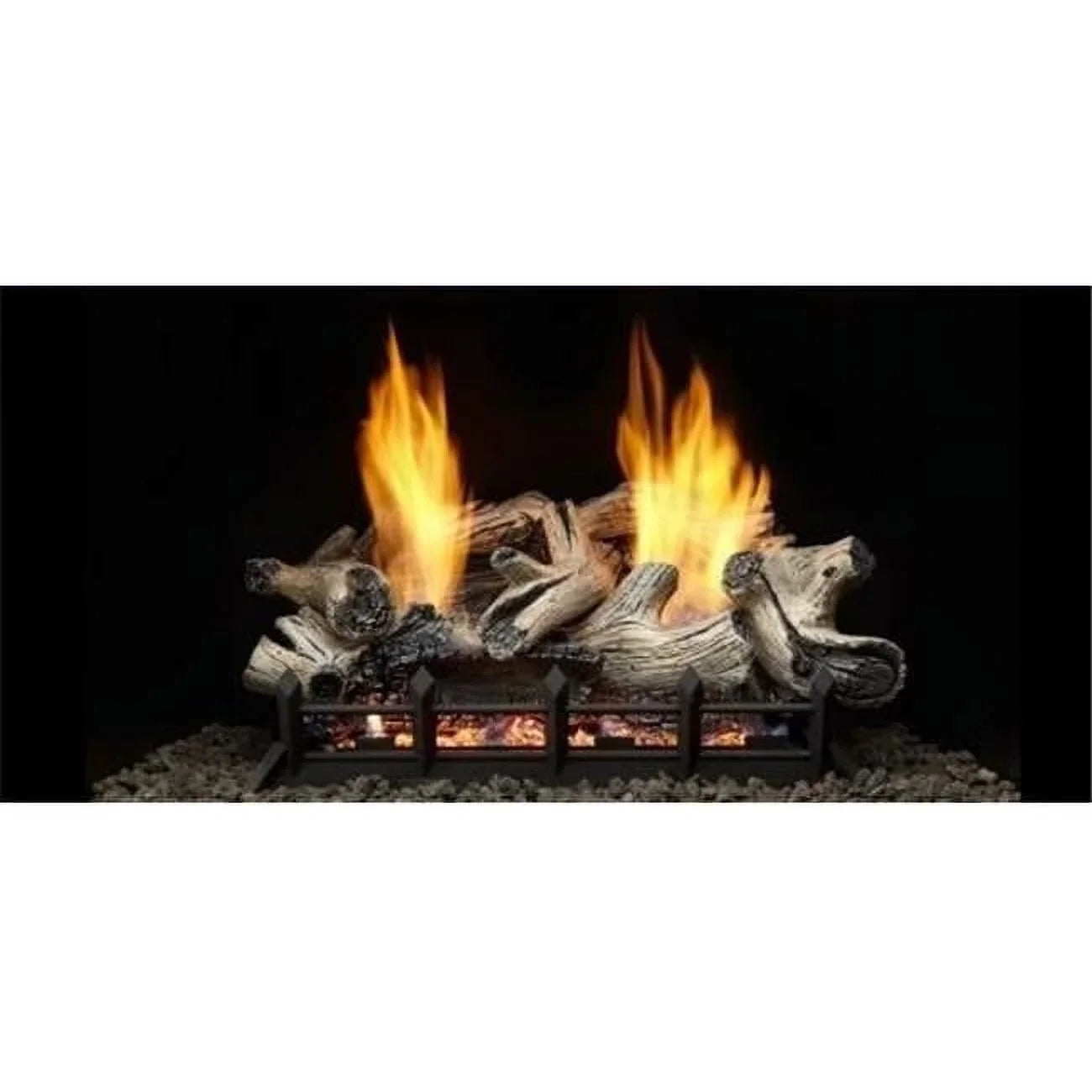 30 in. Beachcomber Burncrete Refractory Log Sizeet for Natural Blaze VF 24 in. Burner - 6 Piece