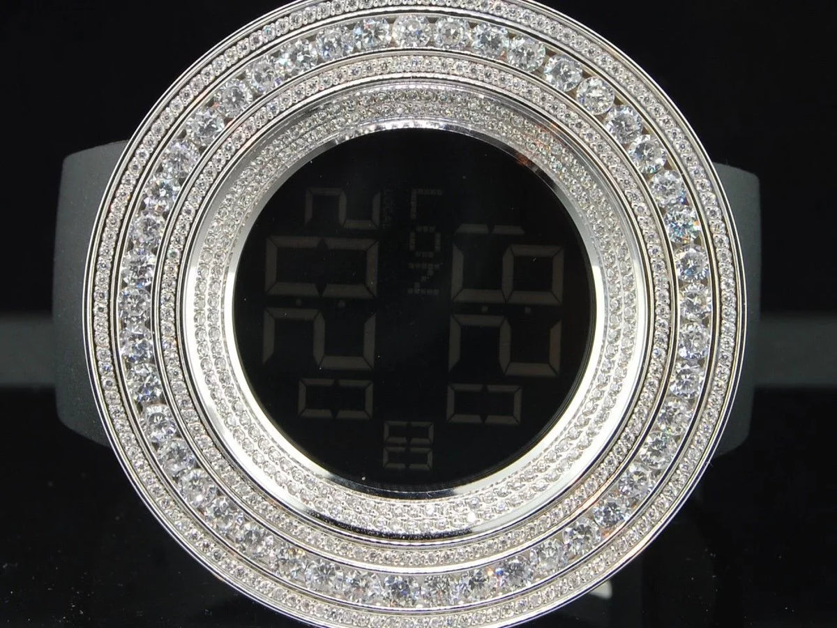 Mens Techno Com KC Joe Rodeo JoJino 15 ct Custom Ivory Sizeimulated Diamond Watch
