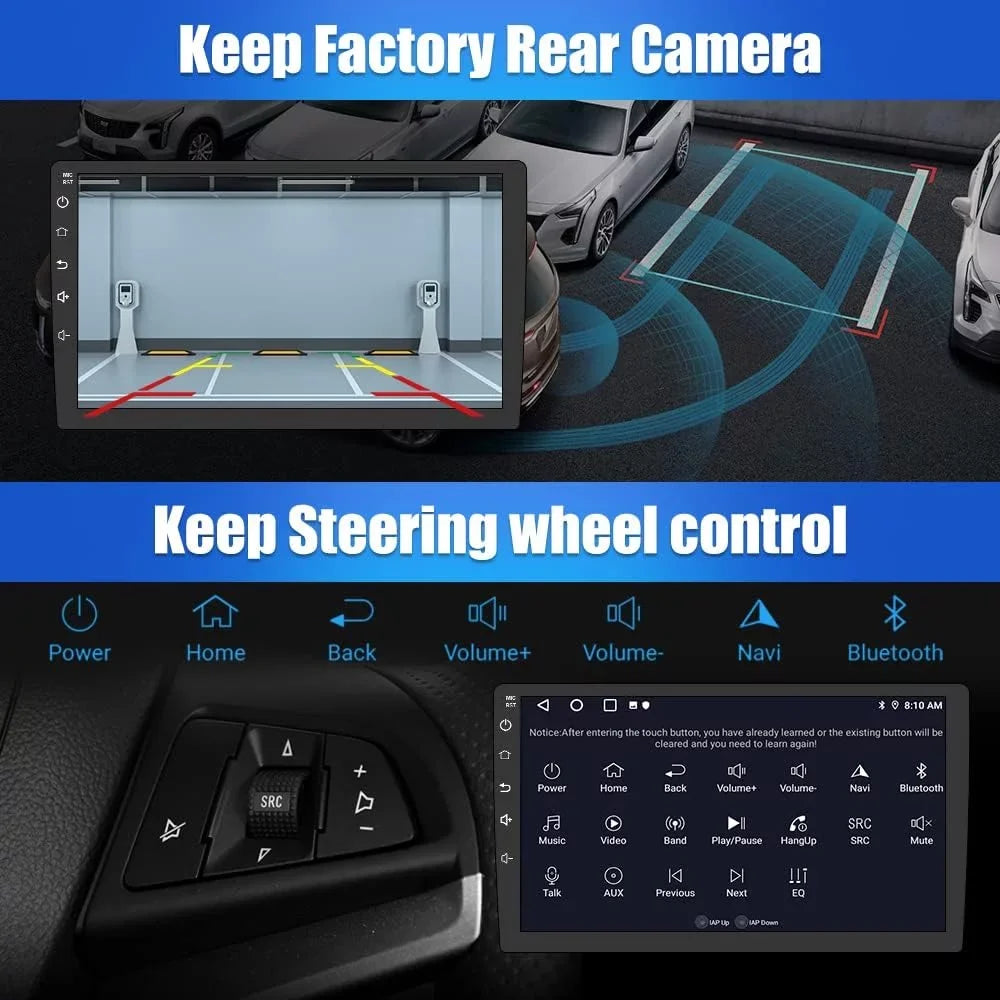 Awesafe Car Radio Sizetereo for Honda Pilot 2005 2006 2007 2008 with Wireless Carplay Android Auto SizeWC GPSize DSizeP Bluetooth Wifi FM/RDSize