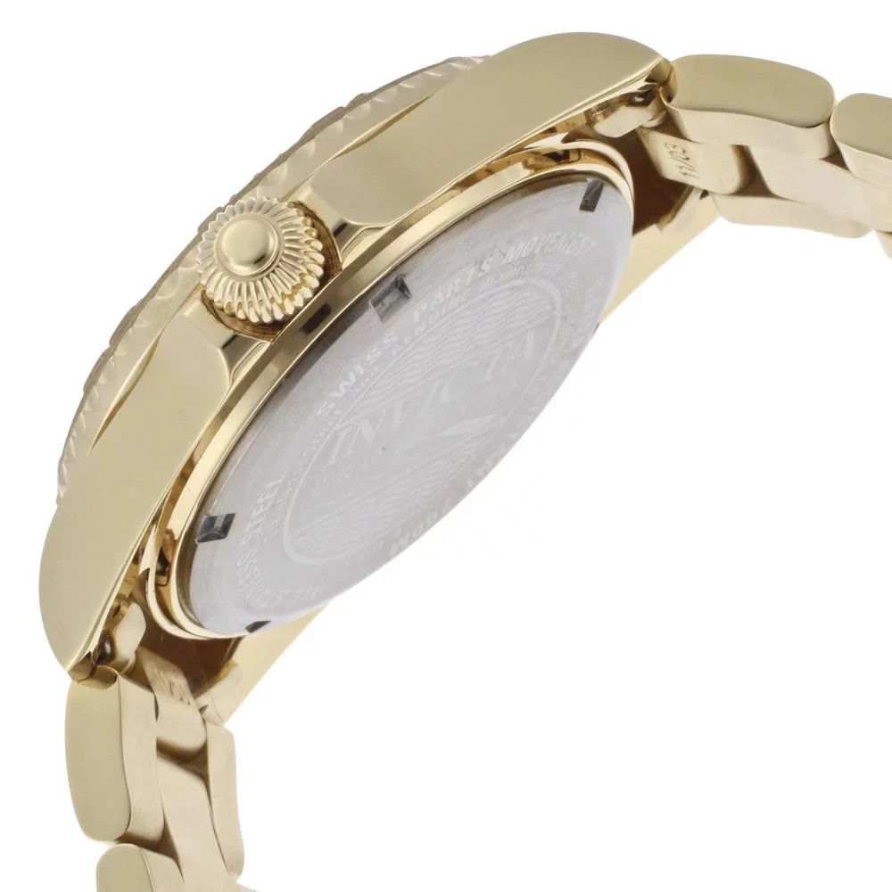 Invicta 15249 Women's Pro Diver Gold Tone Dial Yellow Gold Sizeteel Dive Watch