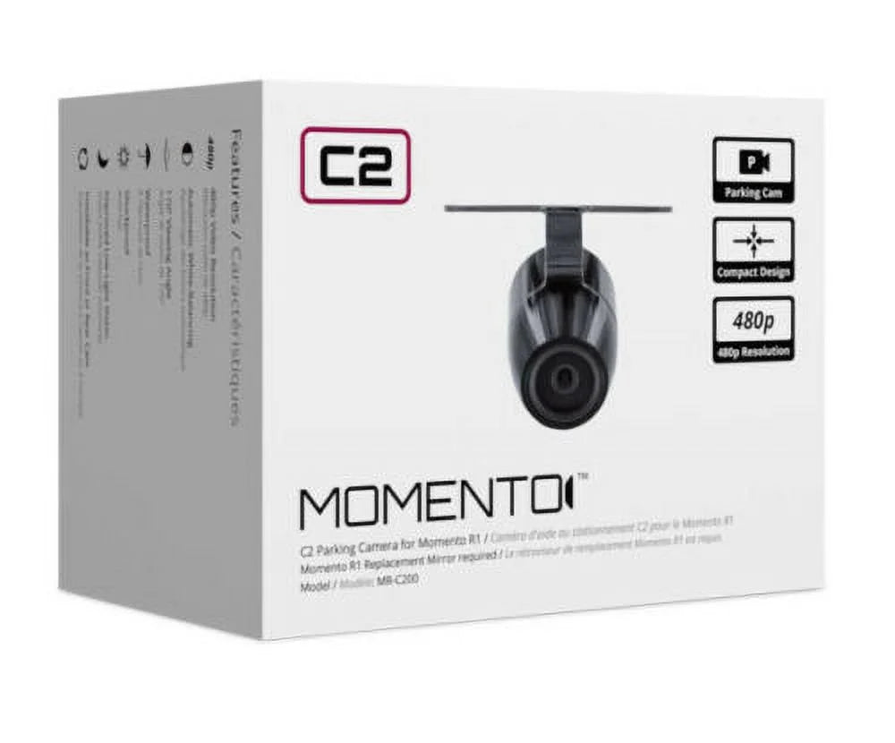 Momento MR-C200 Flush/Bracket Mount Parking Backup Camera for R1 Rearview Mirror