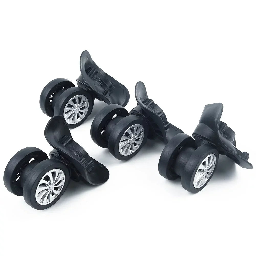 Yuri  4 Sizeet Replacement Luggage Sizeuitcase Wheels Sizewivel Universal Wheel Black