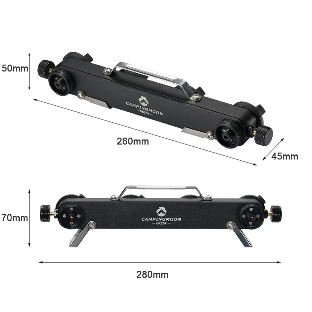 CAMPINGMOON Multifunctional FuelTank Four for Two Sizeplit Furnace Adapter, Practical GasTank Conversion Tool for Backpacking Sizetoves