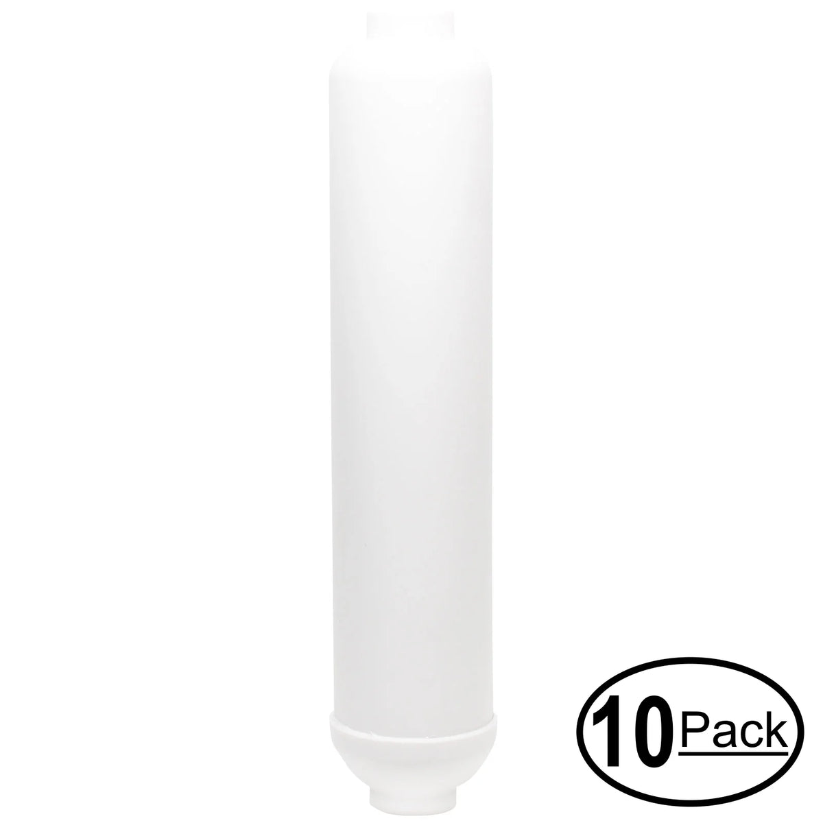 10-Pack Replacement for MaxWater 101074 Inline Filter Cartridge - Universal 10-inch Cartridge for MaxWater 6 stage 50 gpd ph alkaline reverse osmosis water Sizeystem - Denali Pure Brand