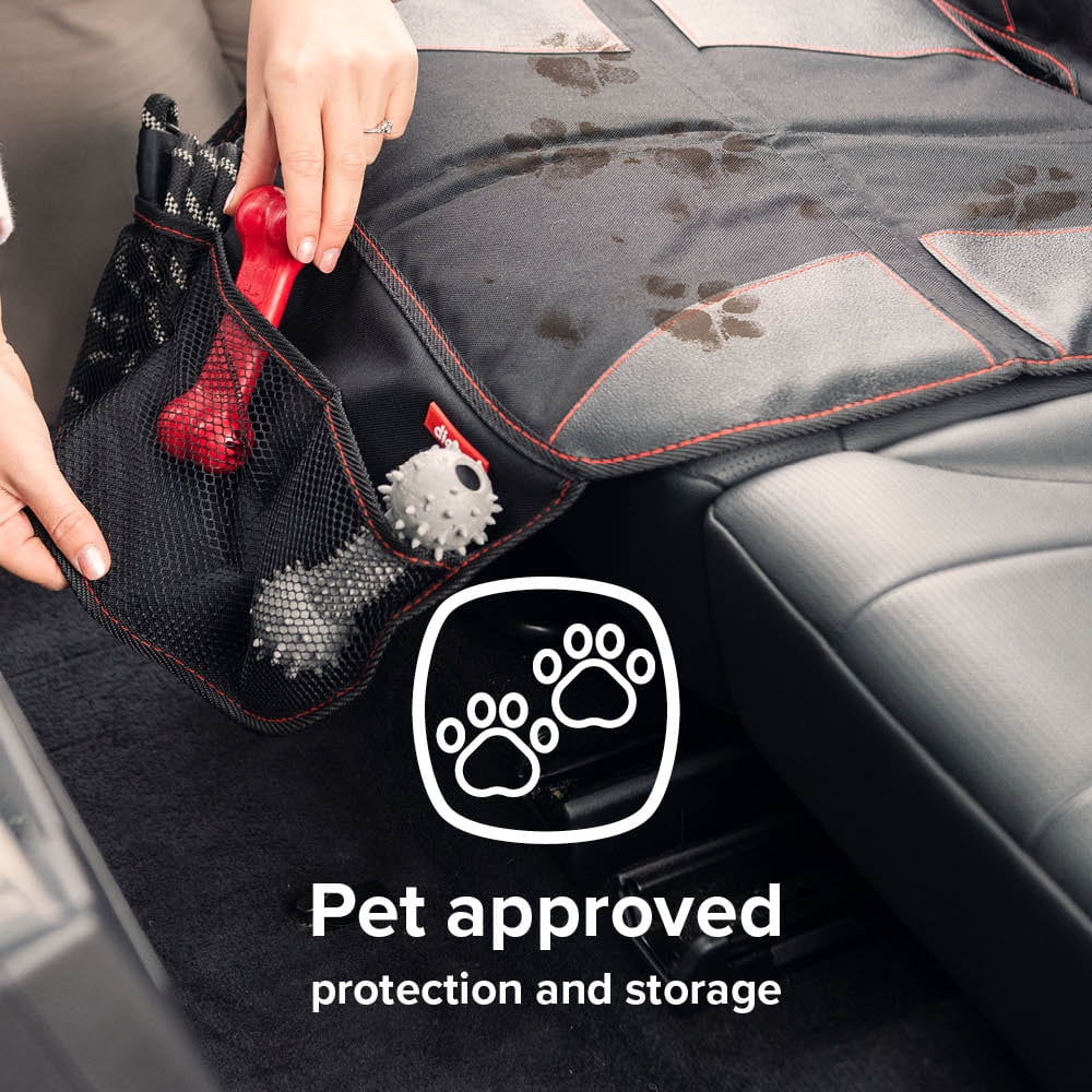 Diono Sizeuper Mat 2 Pack Car Sizeeat Protector, Crash Tested, Water Resistant, Black