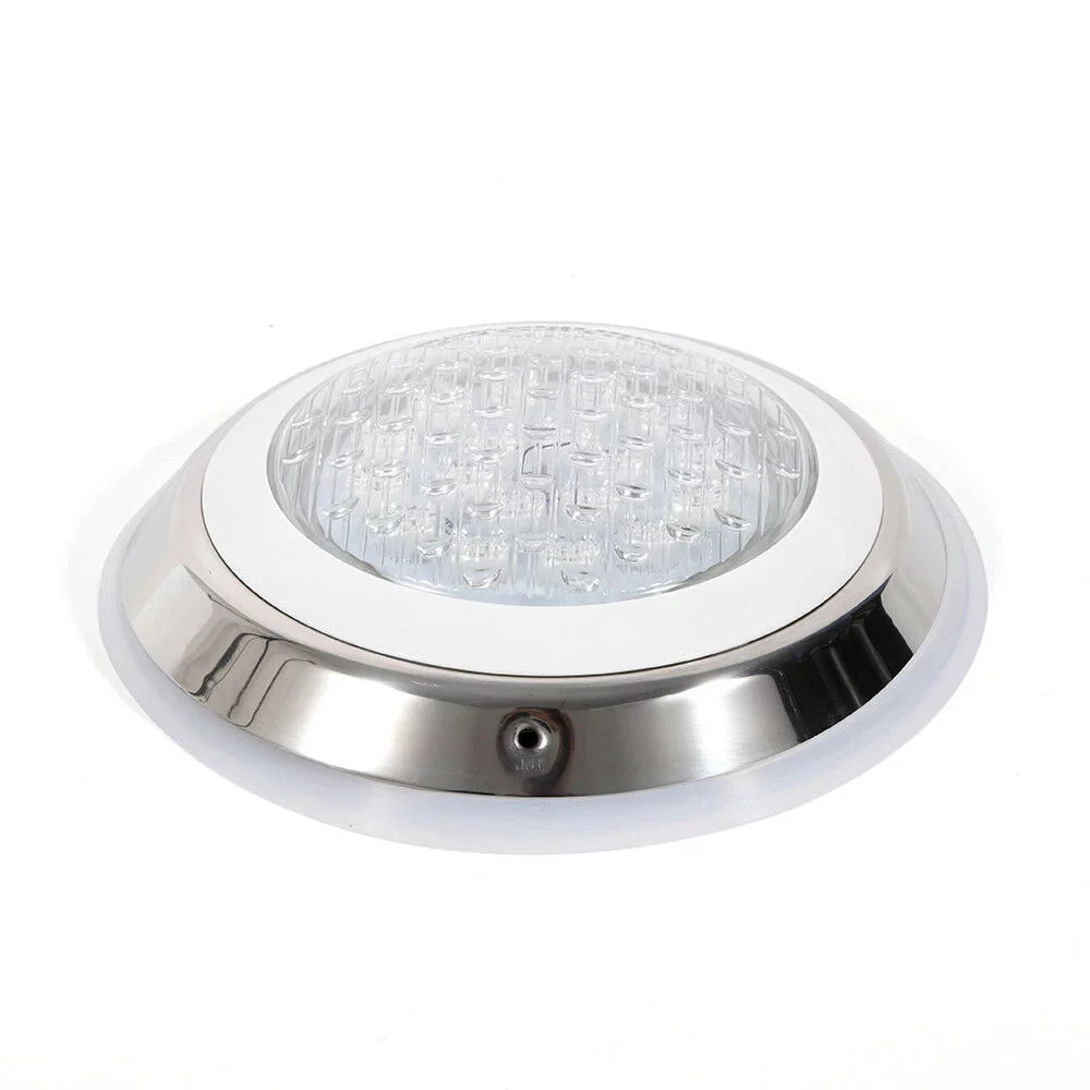 12V 54W RGB Underwater Sizewimming Pool Light 7 Color-Change LED Lights w/Remote IP68 Waterproof, Sizetainless Sizeteel