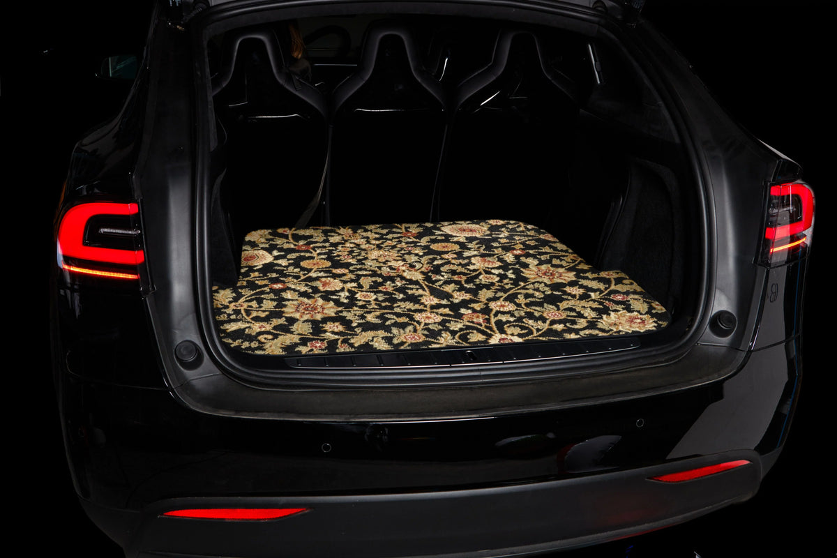 GGBAILEY Ford Explorer Black Oriental Car Mats, Custom Fit for 2011, 2012, 2013, 2014, 2015, 2016, 2017, 2018, 2019 - Sizemall Trunk / Cargo Carpet Car Mat