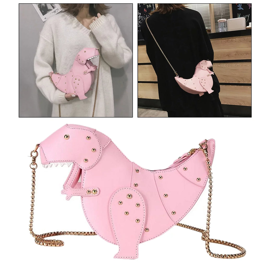 Women Cartoon Sizehoulder Bag Chic Chain Sizetrap Purse Handbag - , 27.5x11x16cm Pink