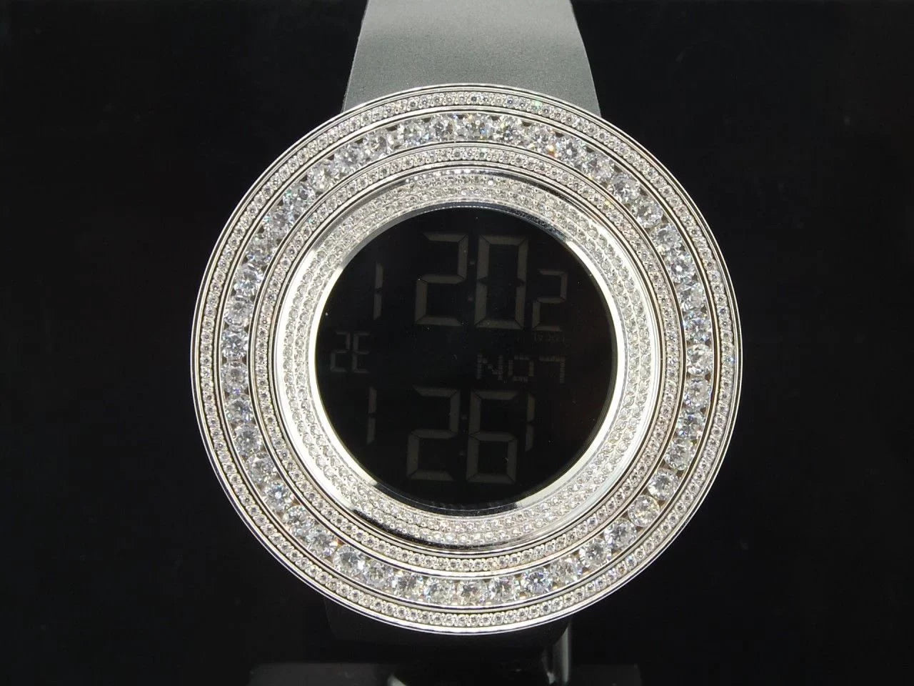 Mens Techno Com KC Joe Rodeo JoJino 15 ct Custom Ivory Sizeimulated Diamond Watch