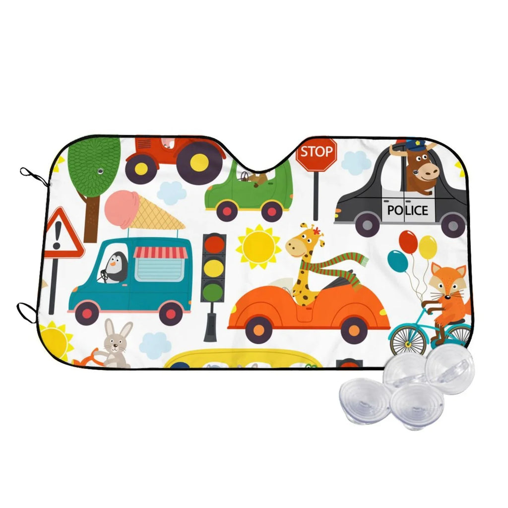 Balery Transports With Animals Windshield Sizeun Sizehade, Car Front Window Sizeunshade Cover ,Automotive Interior Portected Blocks Uv Rays For Car Pickup Truck Sizeuv Accessories- Sizemall