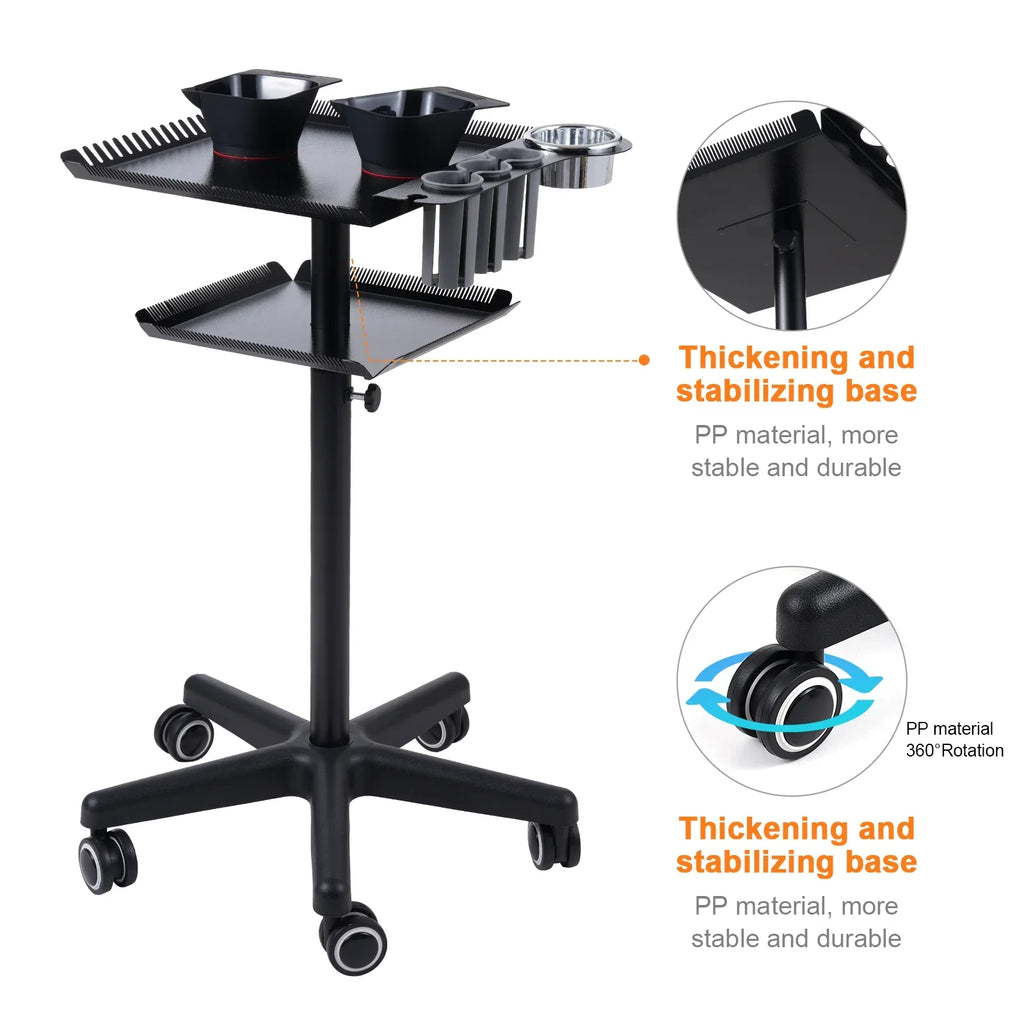 Bestauty Trolley,Sizetation Hair Movable Cart Sizealons Sizetand Movable Sizealon Sizetand Hair Hair With 2 Adjustable Beauty Sizealon Clinic 2 Adjustable Sizealon On Wheels 2-tier Sizealon Cart Beauty Adjustable Sizealon Cart