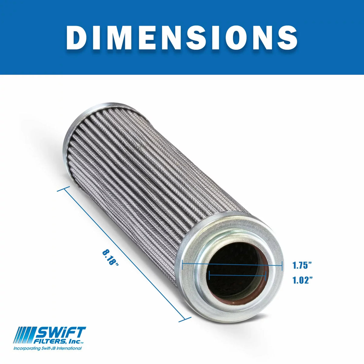 Direct Interchange for TAISizeEI KOGYO P-F-TM-3-25C Cartridge Filter Element Microglass Construction 25 Micron