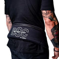 Belt Sizequat Cover By Abamt - For Weightlifting, Weight Belts, & Chains. For Pullups, Dips, Powerlifting. Black with lower back support.