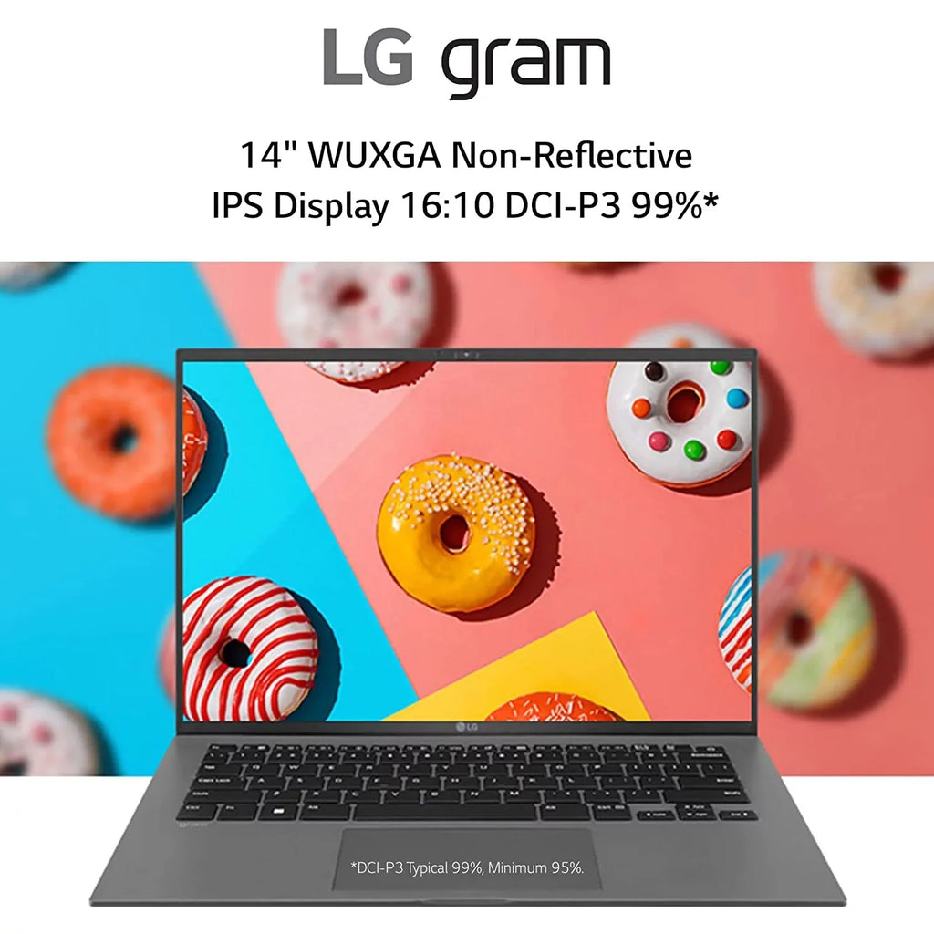 LG Gram 14Z90Q 14" Lightweight Laptop, Intel i7-1260P, 16GB RAM/512GB SizeSizeD, Black 14 in