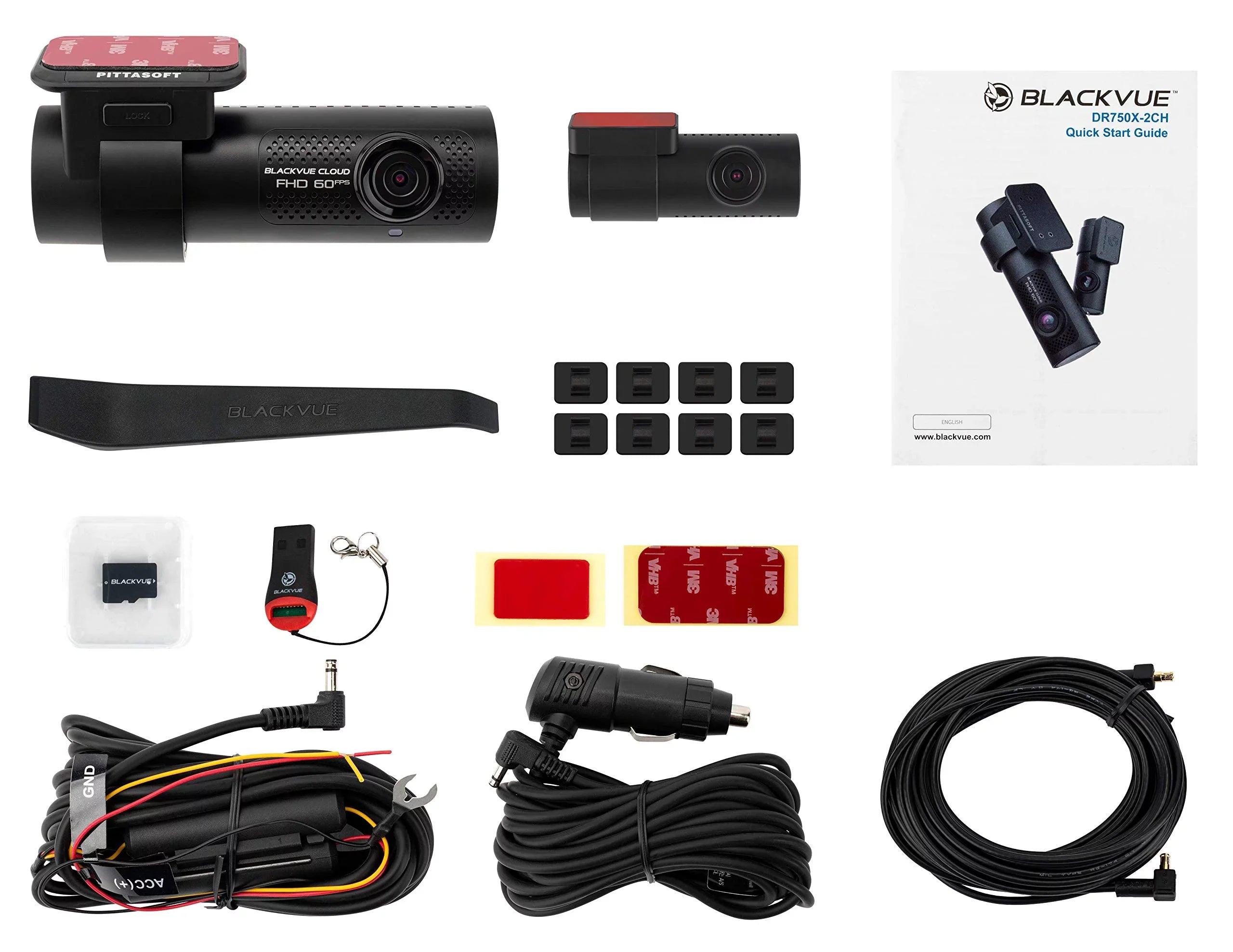 BlackVue DR750X-2CH Plus 64GB | Dual Full HD Cloud Dashcam | Back-Illuminated SizeTARVISize Image Sizeensor | Built-in Wi-Fi, GPSize, Parking Mode Voltage Monitor | LTE via Optional LTE Module
