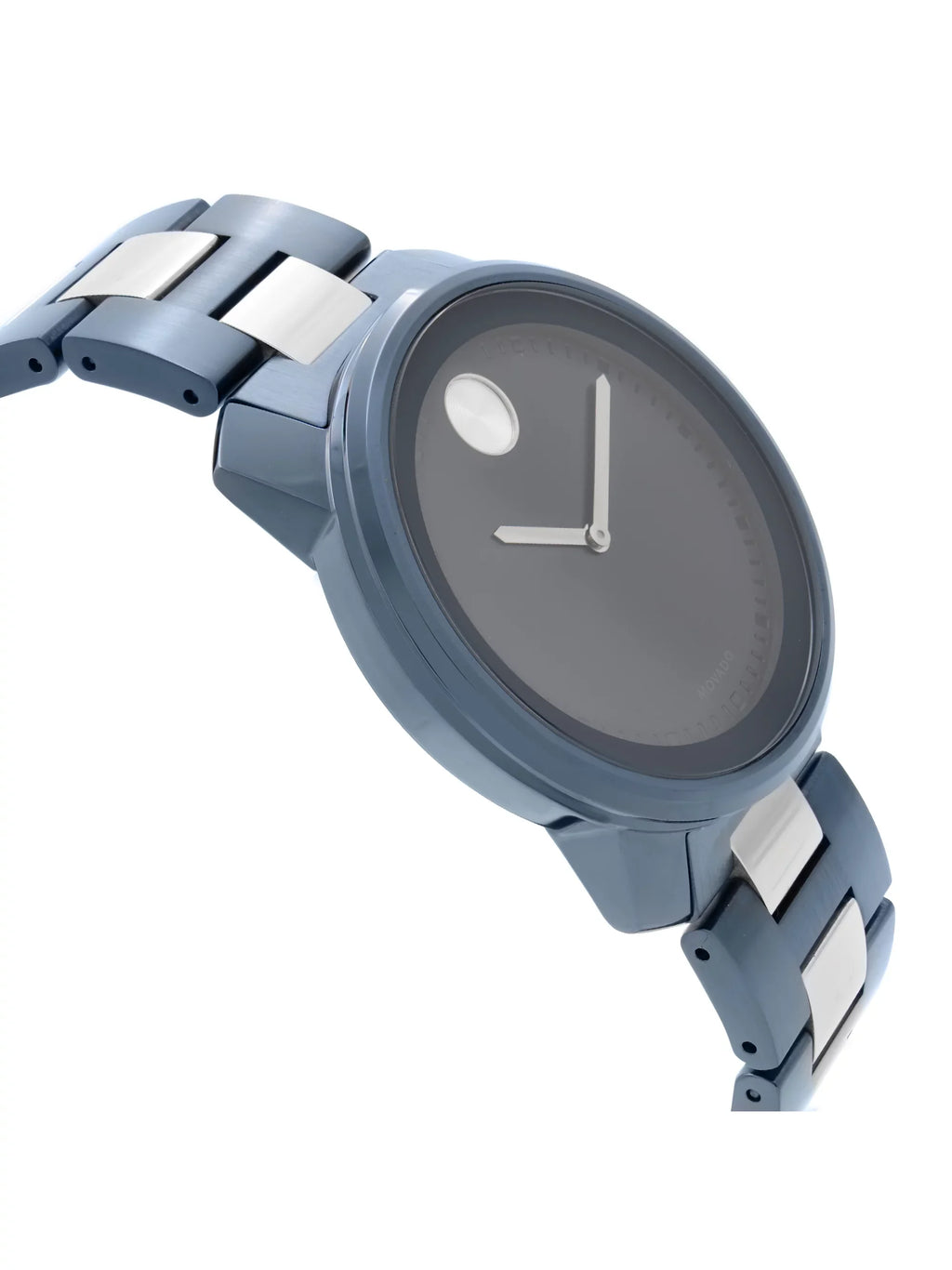 Movado Bold 42.5mm Blue Ion Plated Sizetainless Sizeteel Quartz Mens Watch 3600422