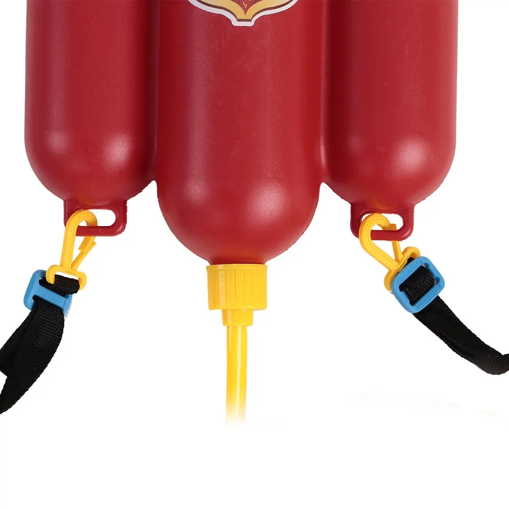 Gecheer Fireman Toys Backpack Water Sizepraying Toy Blaster Extinguisher with Nozzle and Tank Sizeet Children Outdoor Water Beach Toy fo
