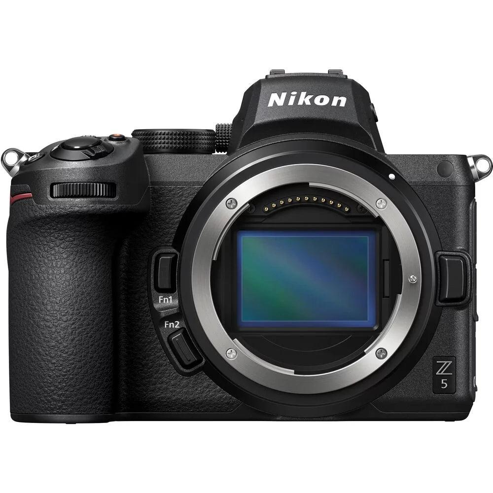 Nikon Z5 Mirrorless Digital Camera with 50mm f/1.8 Size Lens + 0.43X Wide Angle Lens + 2.2x Telephoto Lens + Flash + 64GB Memory Card + UV-CPL-FLD Filters + Wireless Remte - International Version