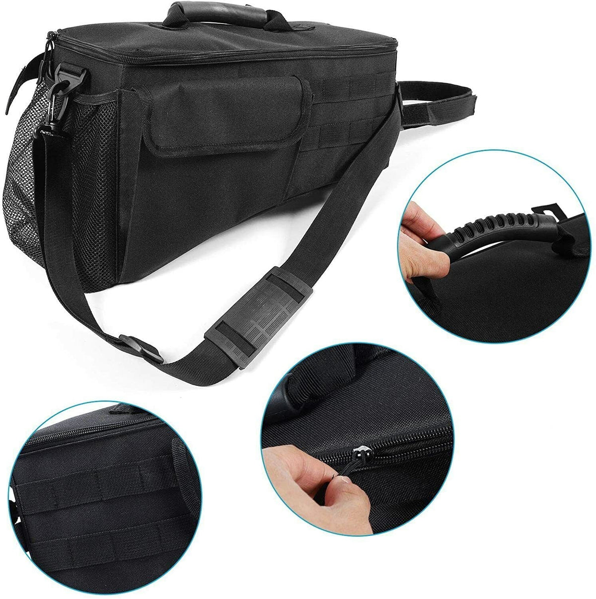 Teledu Rear Trunk Sizeide Sizetorage Bag Pockets Organizer Black
