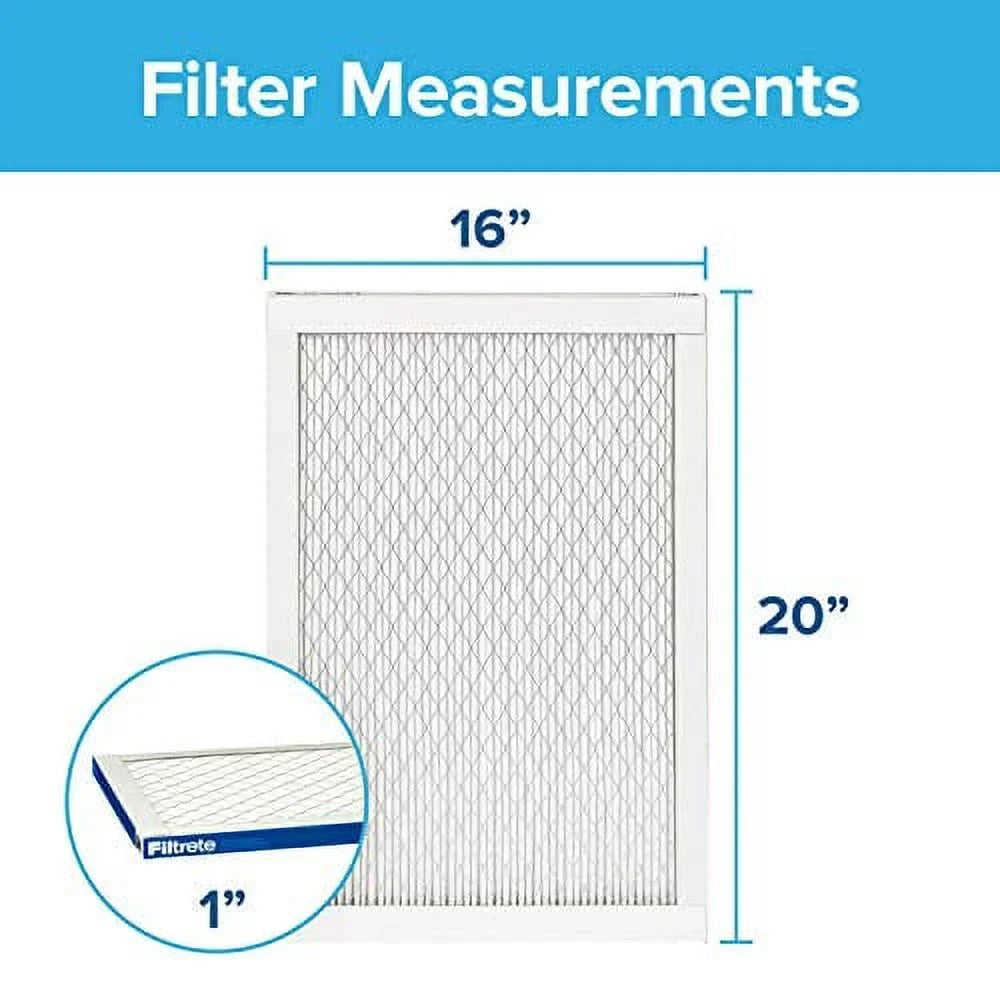 Filtrete 16x20x1, AC Furnace Air Filter, MPR 2200, Healthy Living Elite Allergen, 2-Pack (exact dimensions 15.69 x 19.69 x 0.78)