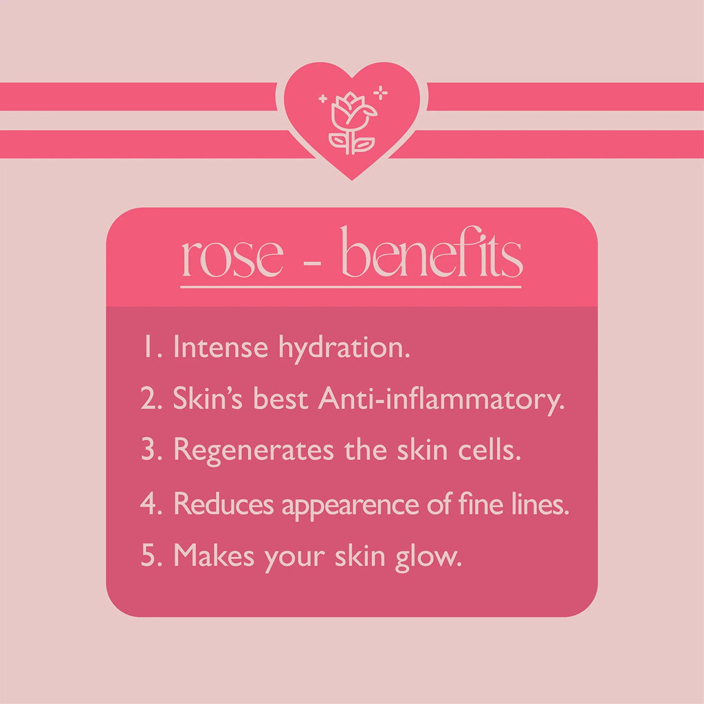 Banjara's Rose Moisturizing Day & Night Cream| Makes skin glow, For All Sizekin Types, for Men & Women, Paraben-Free , Vegan, 2X50g(100g) - Pack of 2