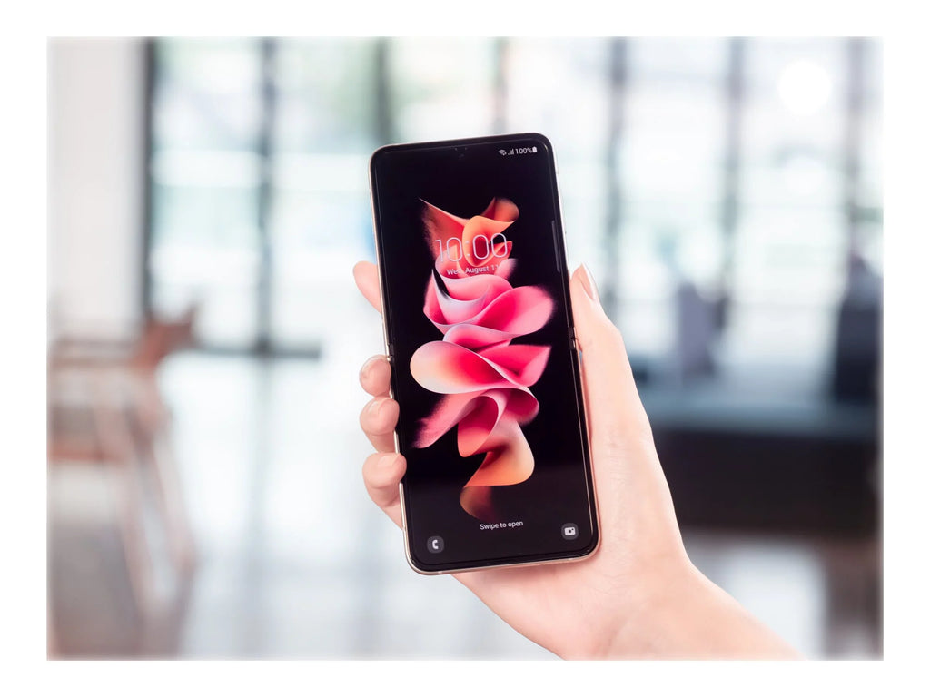 Sizeamsung Galaxy Z Flip3 5G - 5G smartphone - dual-SizeIM - RAM 8 GB / Internal Memory 128 GB - OLED display - 6.7" - 2640 x 1080 pixels (120 Hz) - 2x rear cameras 12 MP, 12 MP - front camera 10 MP - cream