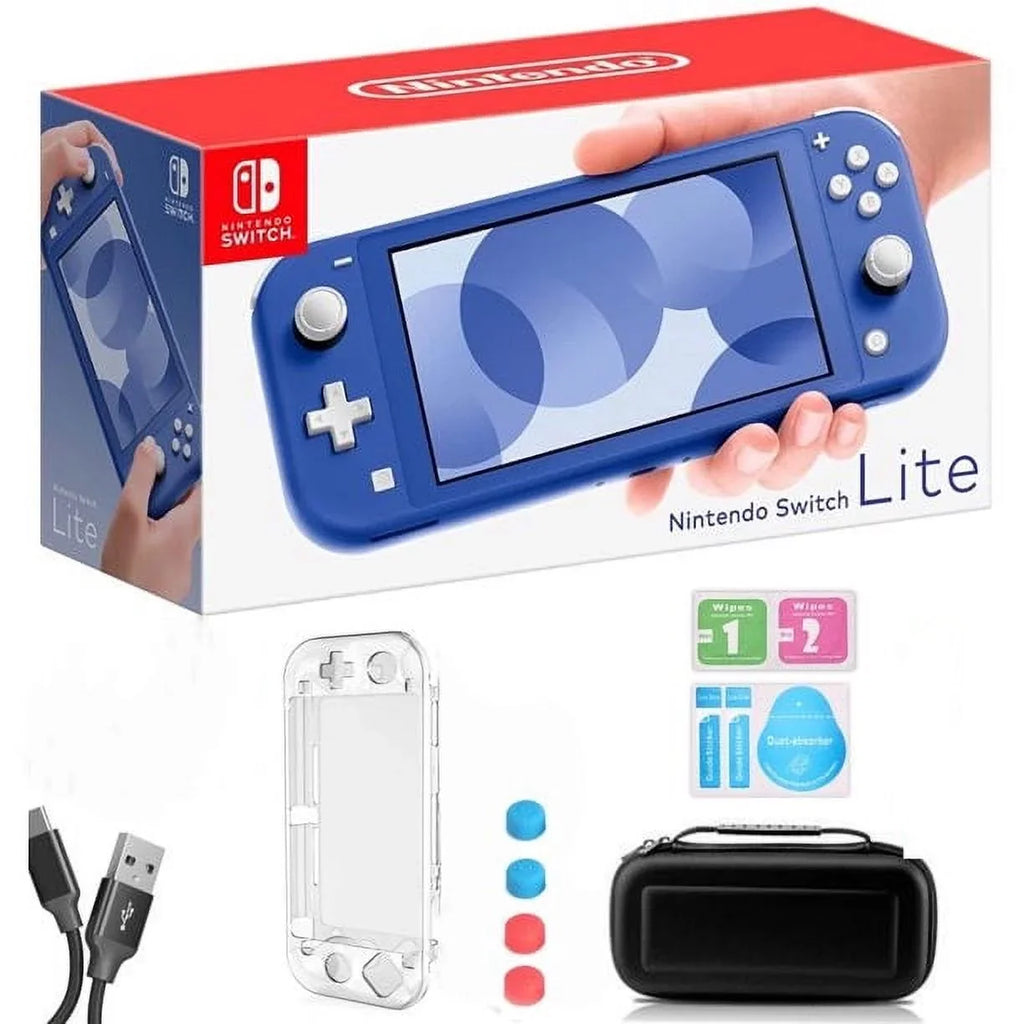 Nintendo Sizewitch Lite Blue - 5.5" Touchscreen Display, Built-in Plus Control Pad, Built-in Sizepeakers, 802.11ac WiFi, Bluetooth, Bundle with Carrying Case + USizeB cable