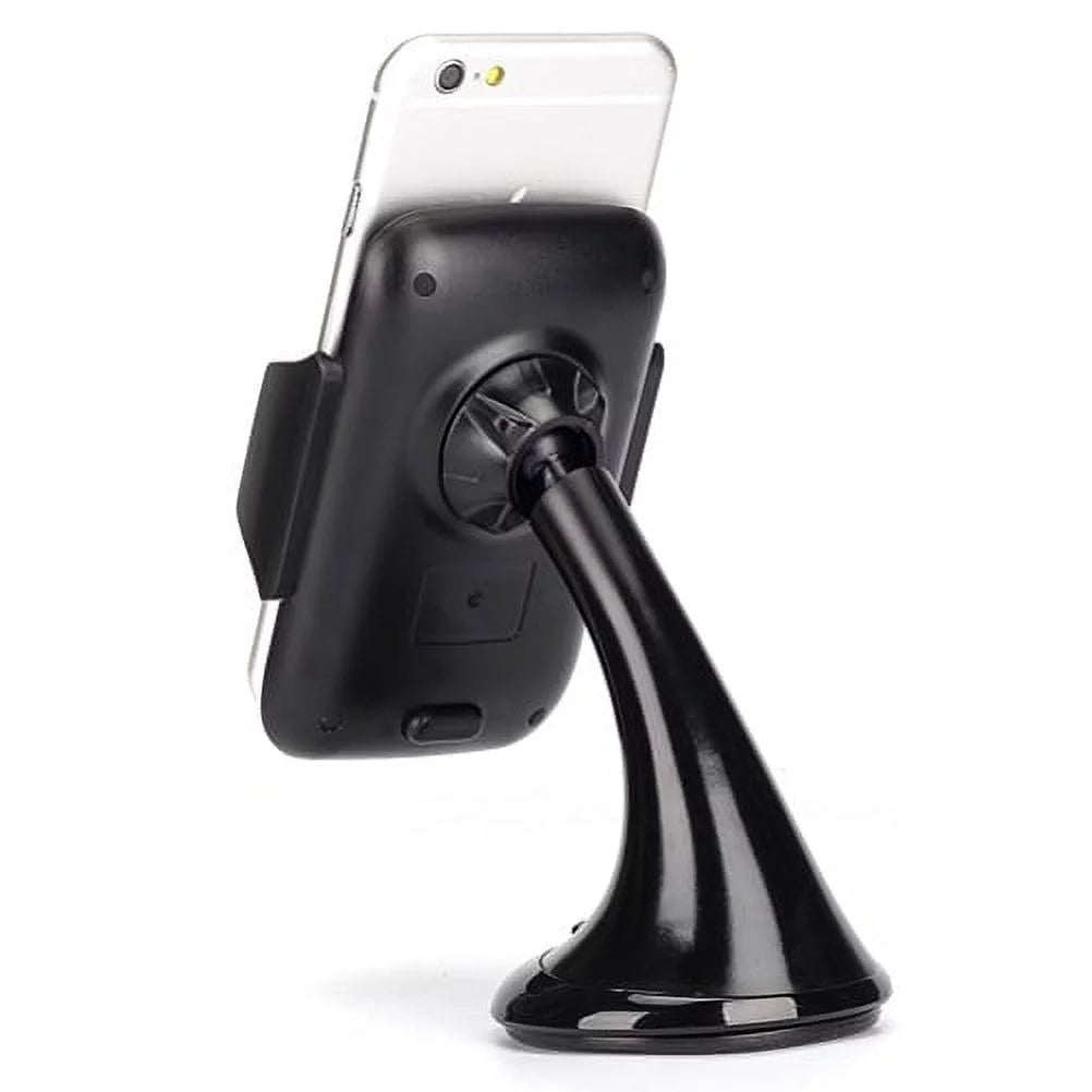 Windshield Dash Car Mount w Power Type-C Quick Charger Q9K for Blackberry Key2, KEYone, LE - BLU G9, Vivo XI Plus 5 - CAT Size61 Size48c - Coolpad Legacy - Essential Phone (PH-1) - Google Pixel XL