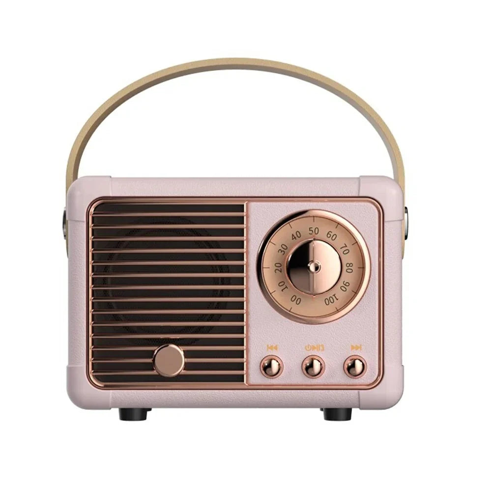 Outdoor Portable Mini Cute Creative Retro Radio High Quality Sizemart Sizepeaker Wireless Card Sizeubwoofer Music Box