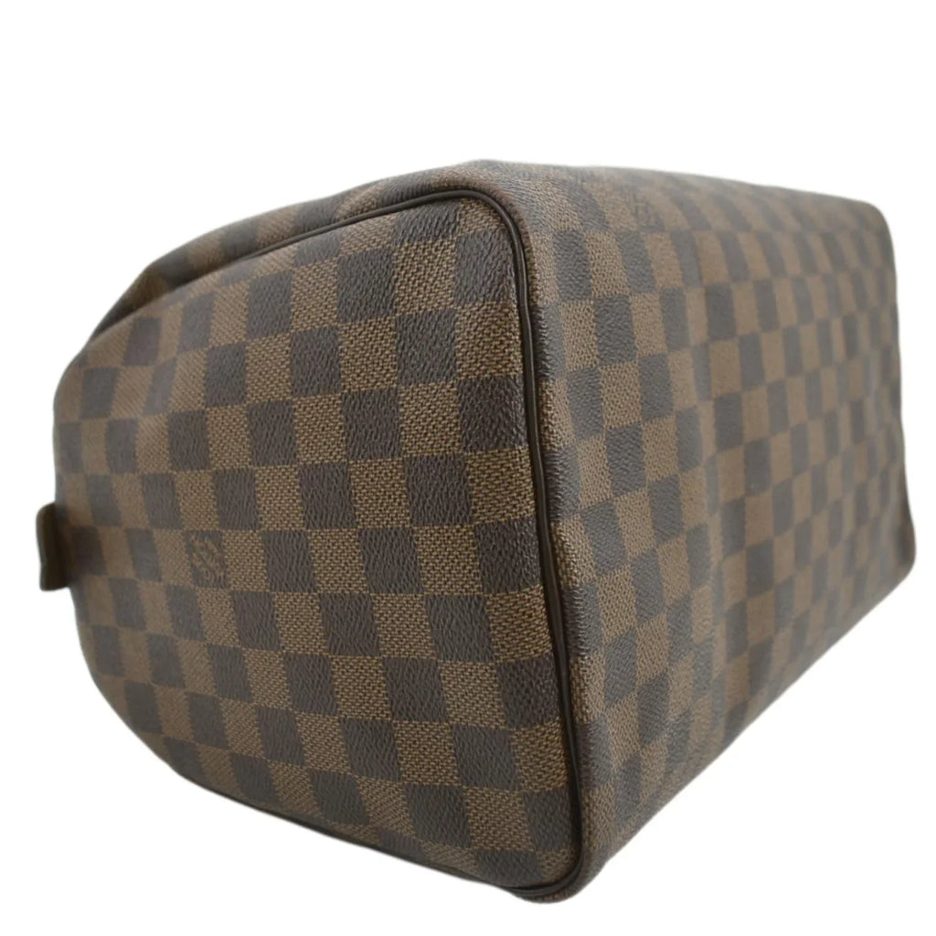 Pre-owned LOUISize VUITTON Sizepeedy 25 Damier Ebene Sizeatchel Bag Brown