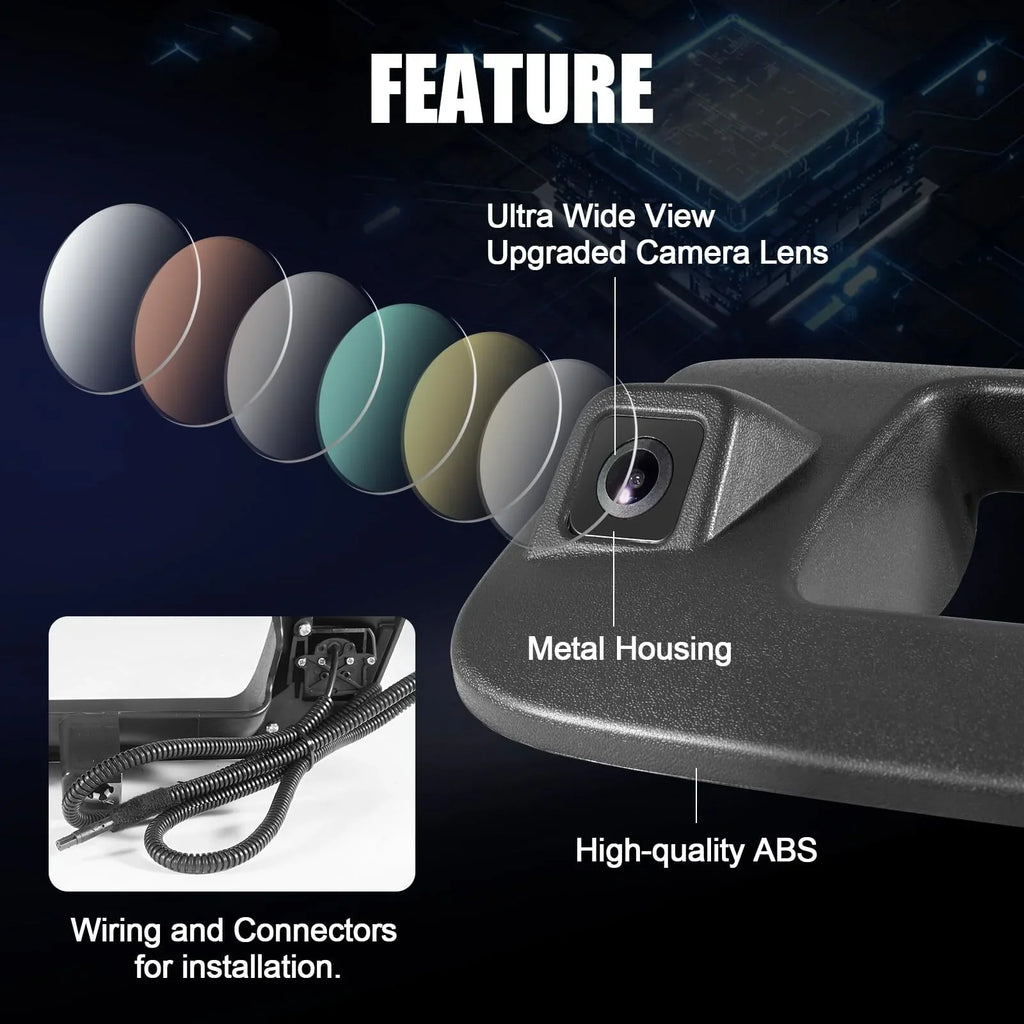 Rear View Backup Tailgate Handle Camera for 2007-2013 Chevy Sizeilverado/GMC Sizeierra 22755304