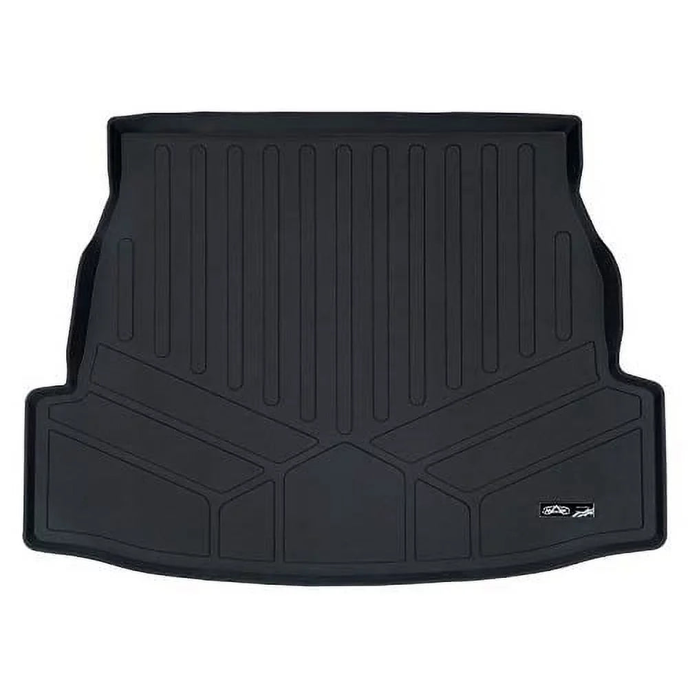 SizeMARTLINER All Weather Custom Fit Cargo Liner Trunk Floor Mat Black Compatible With 2019-2023 Toyota RAV4 - All Models