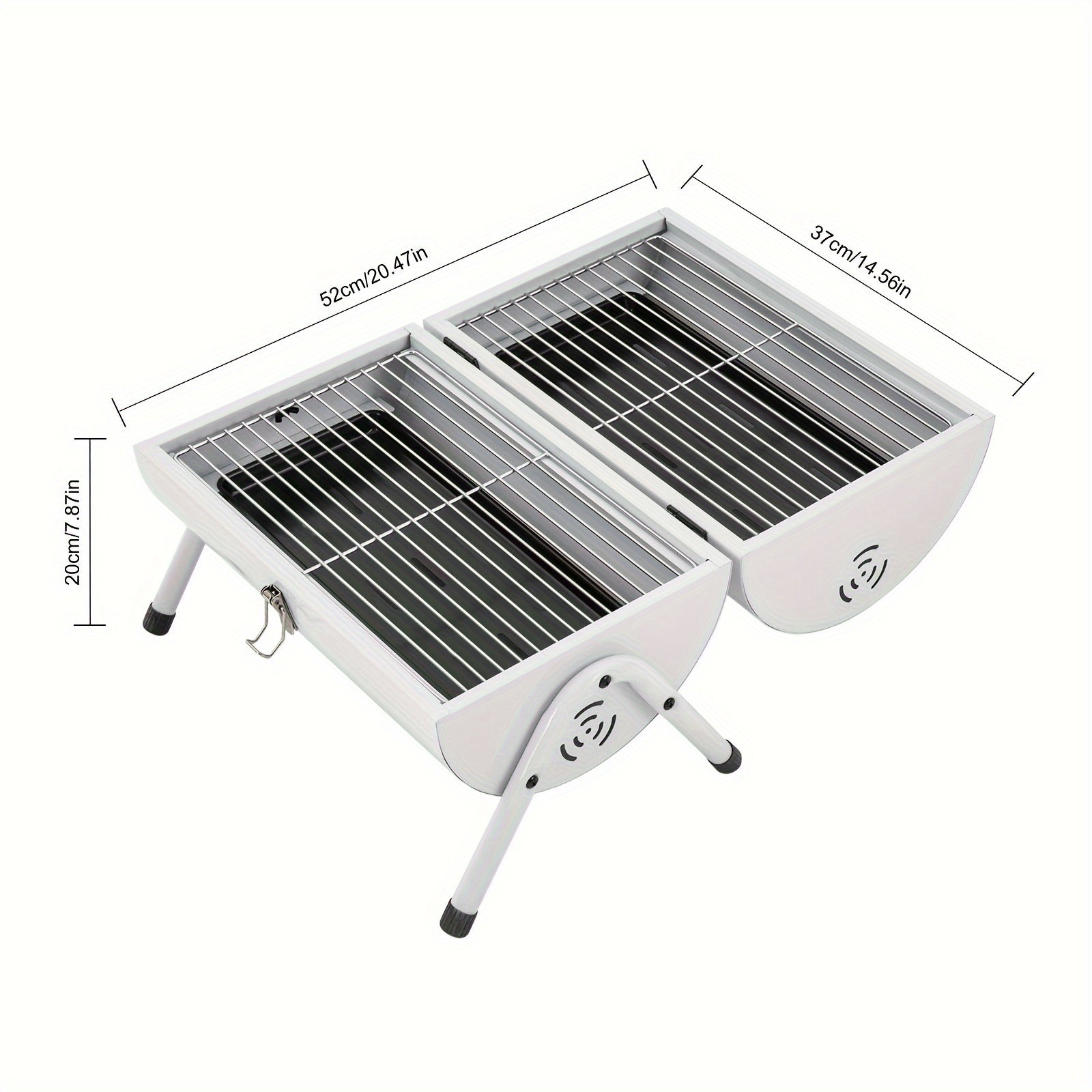 DFSizeDFGF32 Ivory Multi-functional BBQ Grill with Thermometer