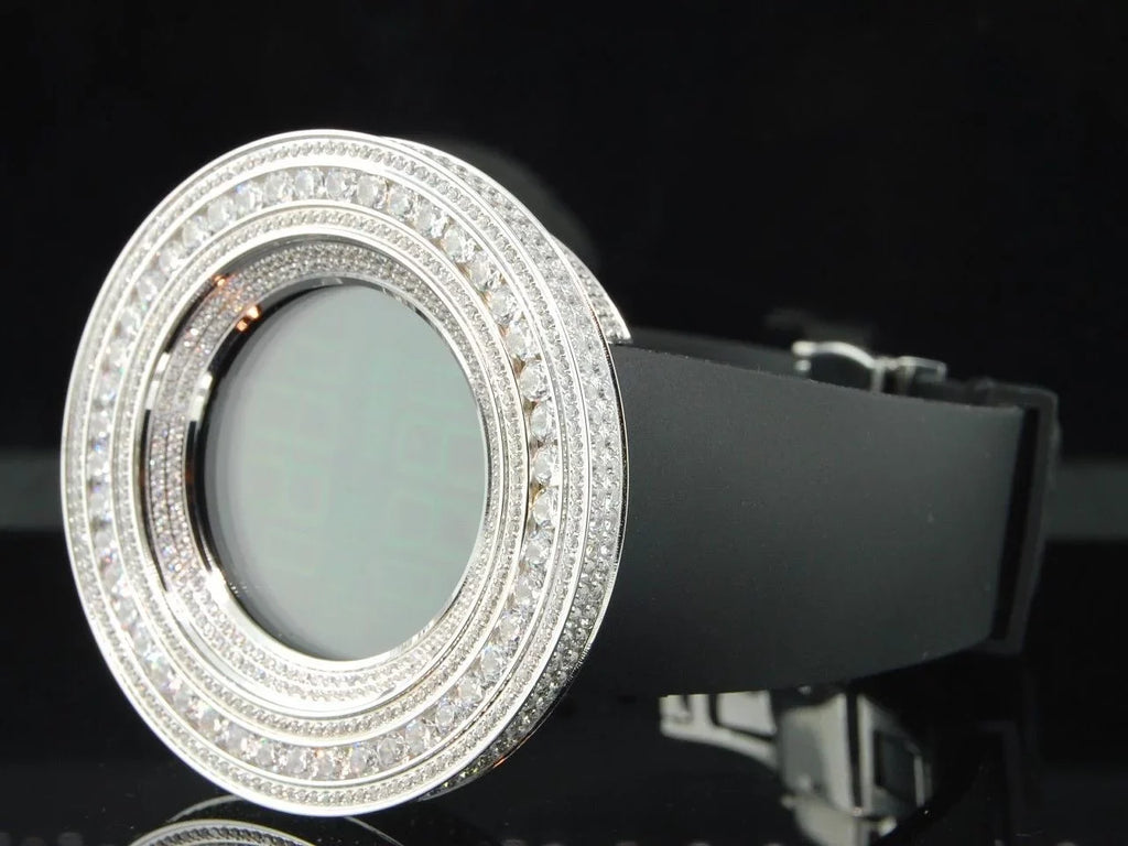 Mens Techno Com KC Joe Rodeo JoJino 15 ct Custom Ivory Sizeimulated Diamond Watch