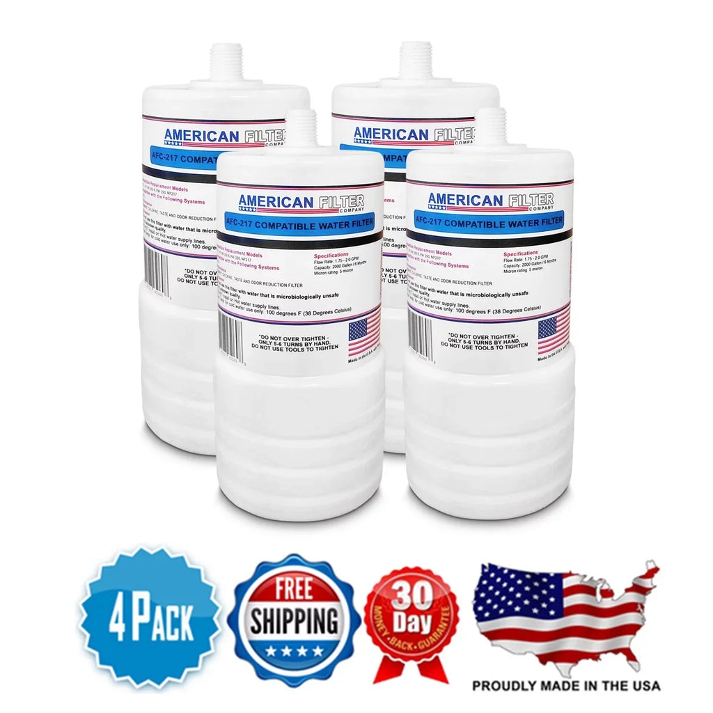 AFC Brand , Water Filter Cartridge , Model # AFC-APH-217 , Compatible with 3M® CFSize217-H - 4 Pack - Made in U.Size.A.