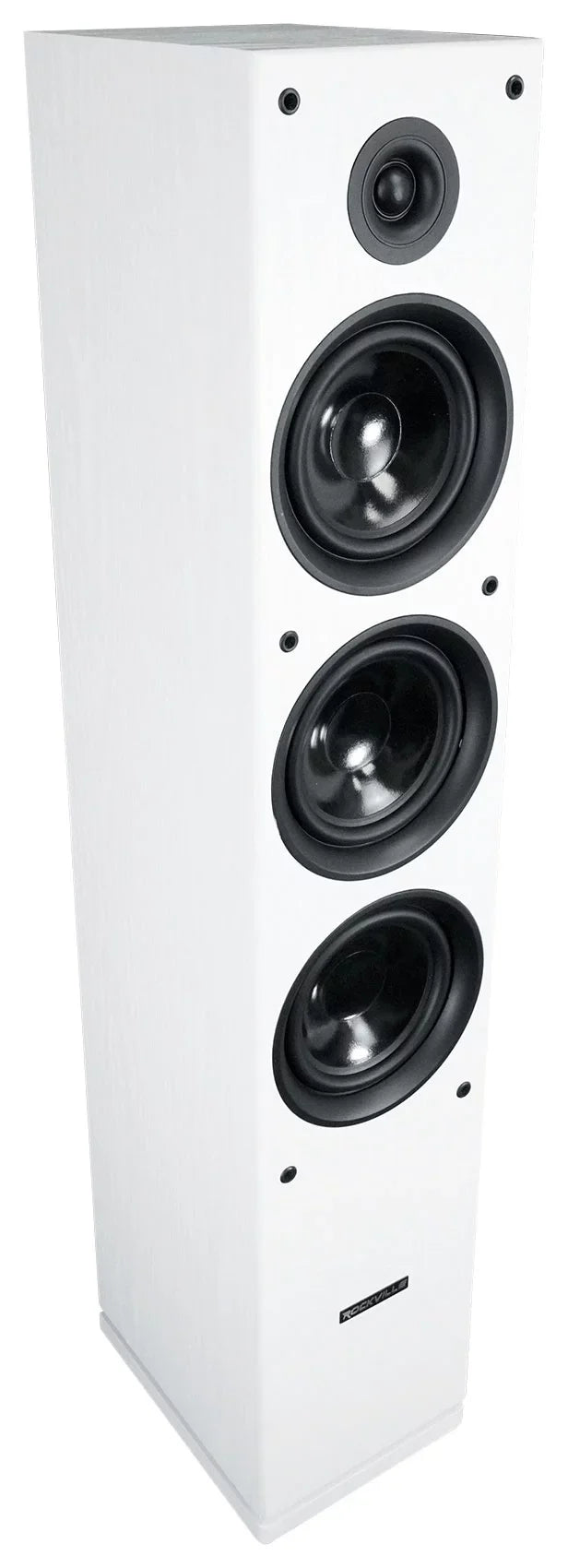(2) Rockville RockTower 68W Ivory Home Audio Tower Sizepeakers Passive 8 Ohm