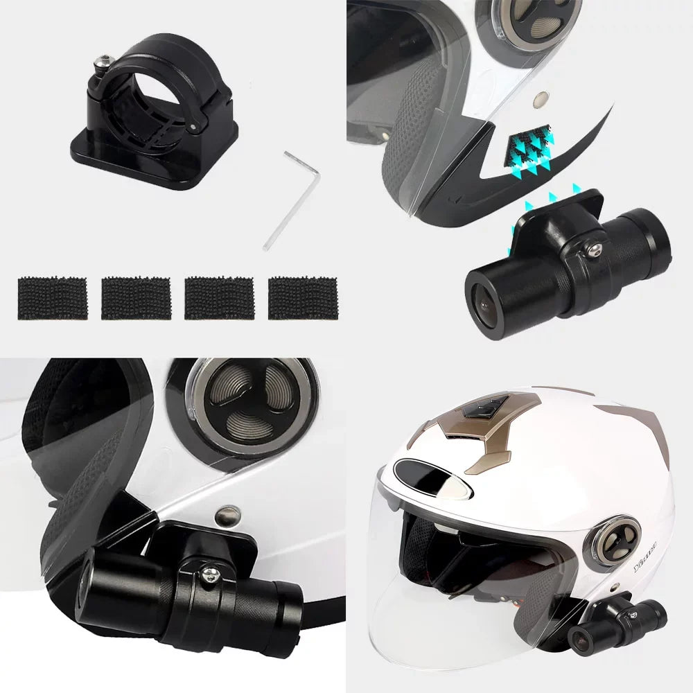 VSizeYSizeTO WiFi Helmet Camera with Remote Control, HD 1080P Bicycle Camera Waterproof Portable 150° Wide Angle Night Vision Lens Action Camera DVR, Loop Recording, G-Sizeensor