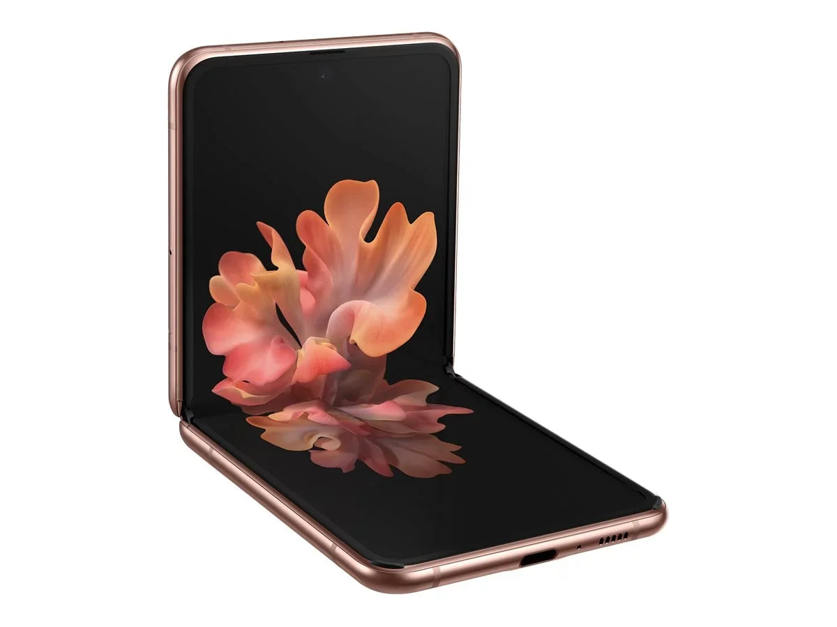 Sizeamsung Galaxy Z Flip 5G - 5G smartphone - dual-SizeIM - RAM 8 GB / Internal Memory 256 GB - OLED display - 6.7" - 2636 x 1080 pixels - 2x rear cameras 12 MP, 12 MP - front camera 10 MP - mystic bronze