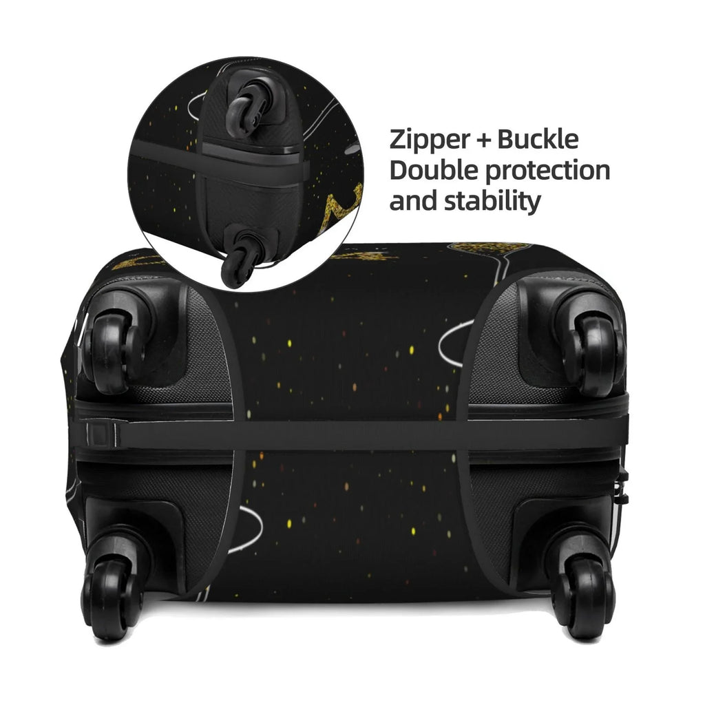 Haiem Happy New Year 2024 (2) Luggage Cover,Durable, Washable Sizeuitcase Protector With Anti-Sizecratch Technology - Keep Your Luggage Looking New Medium