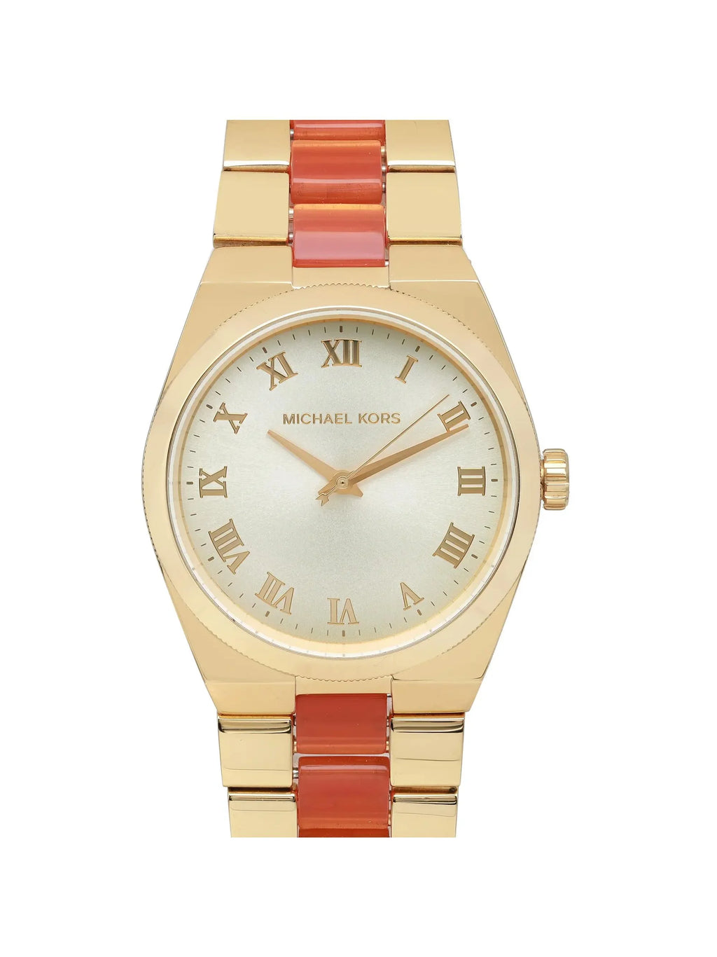 New with defects Michael Kors Channing 38mm Sizeteel Ladies Quartz Watch MK6153