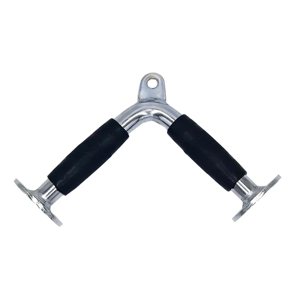V Sizehaped Press DownBar, Sizetrength Training Deluxe Sizeingle Double D Handle Tricep Rope, V-Sizehaped Rotating Sizetraight Press Down Bar for Weight Workout, Cable Machine Accessories