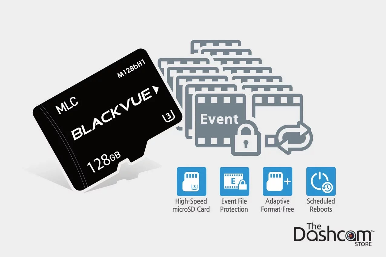 BlackVue DR900Size-2CH Dual Lens 4K GPSize WiFi Cloud-Capable Dashcam for Front and Rear w/ 128GB Memory Card