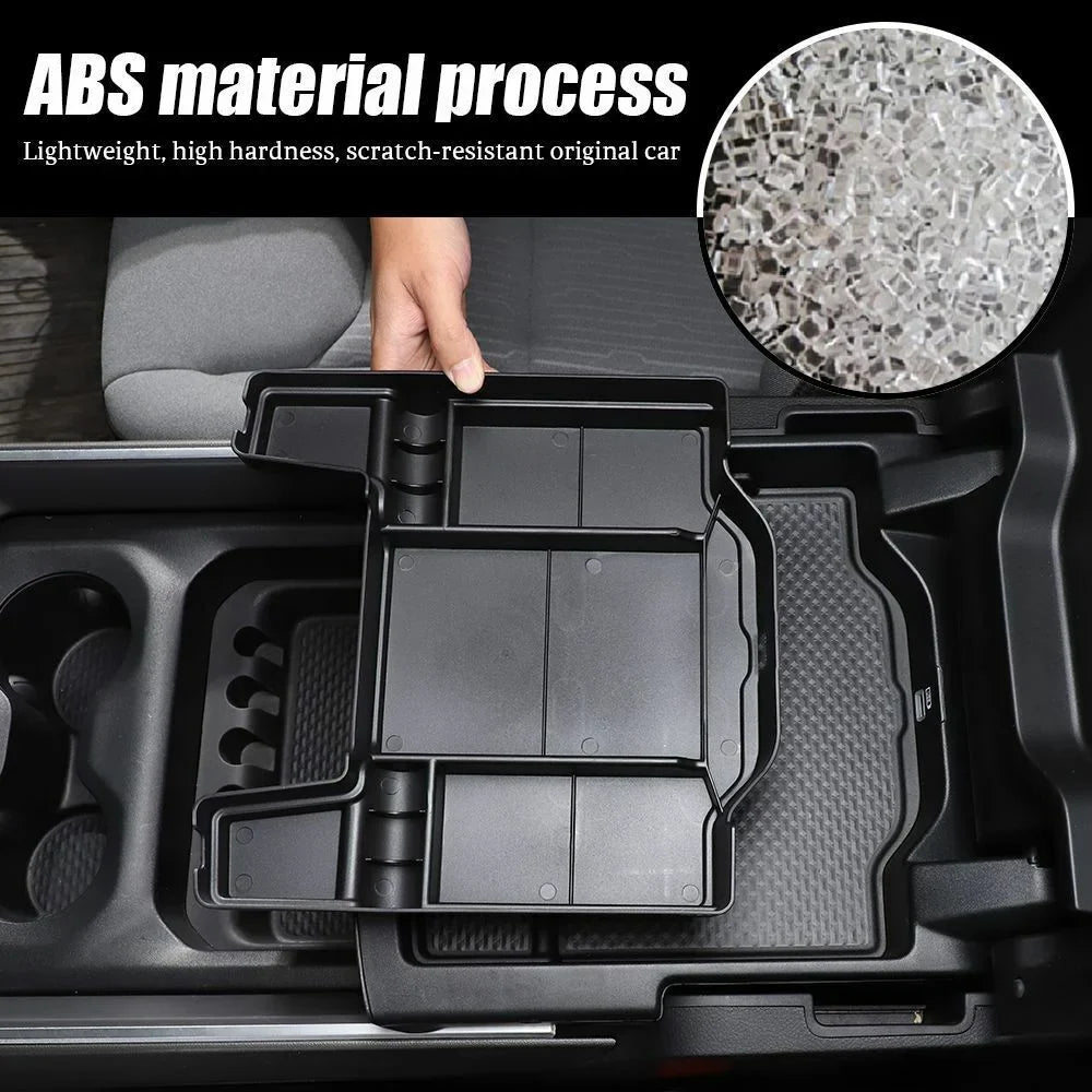 Teledu Central Armrest Sizetorage Box Tray Organizer