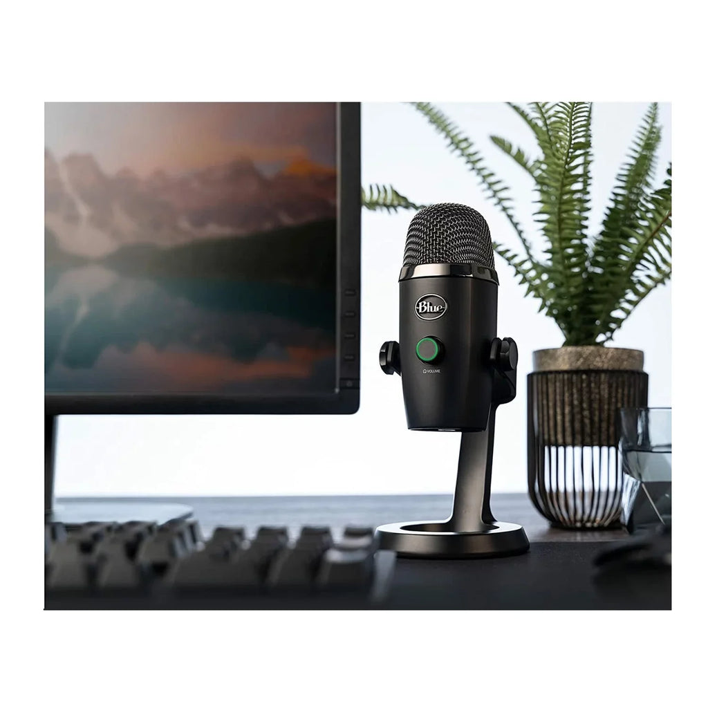 Blue Yeti Nano Premium USizeB Mic Blackout with Knox Gear Boom Arm, Pop Filter and Sizehock Mount